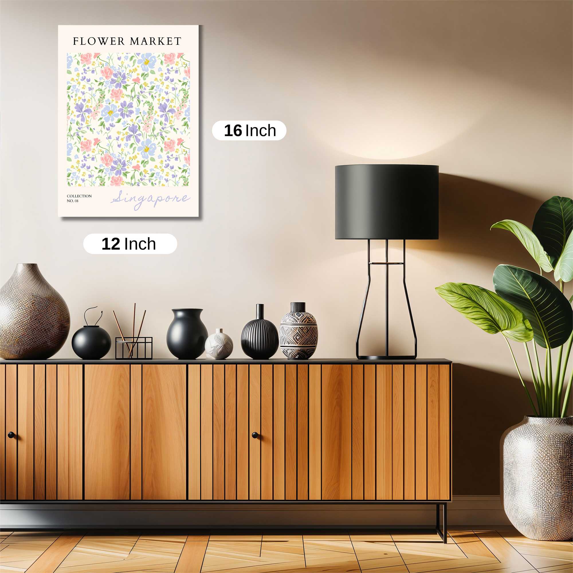 Floral Harmony Safe Wall Magnetic / M