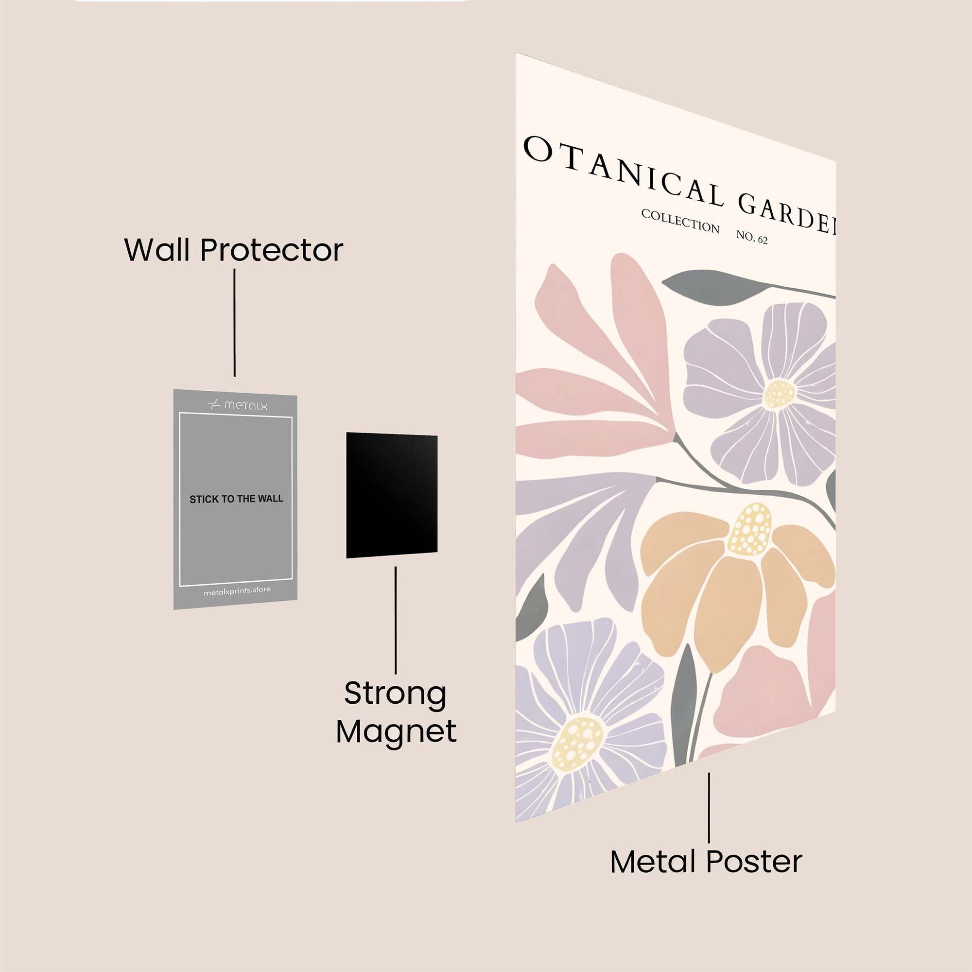 Botanical Bliss Safe Wall Magnetic / M