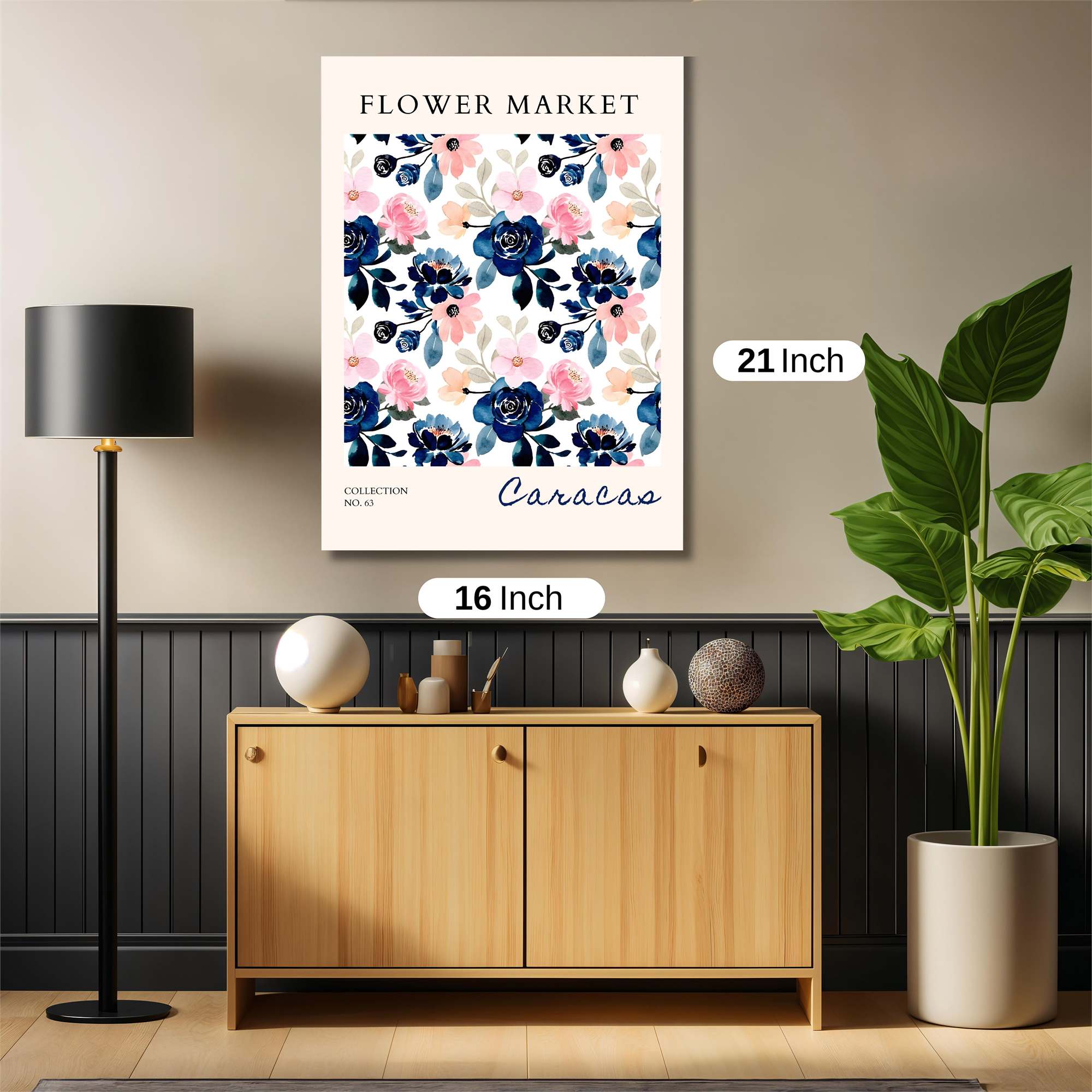 Floral Harmony Safe Wall Magnetic / M