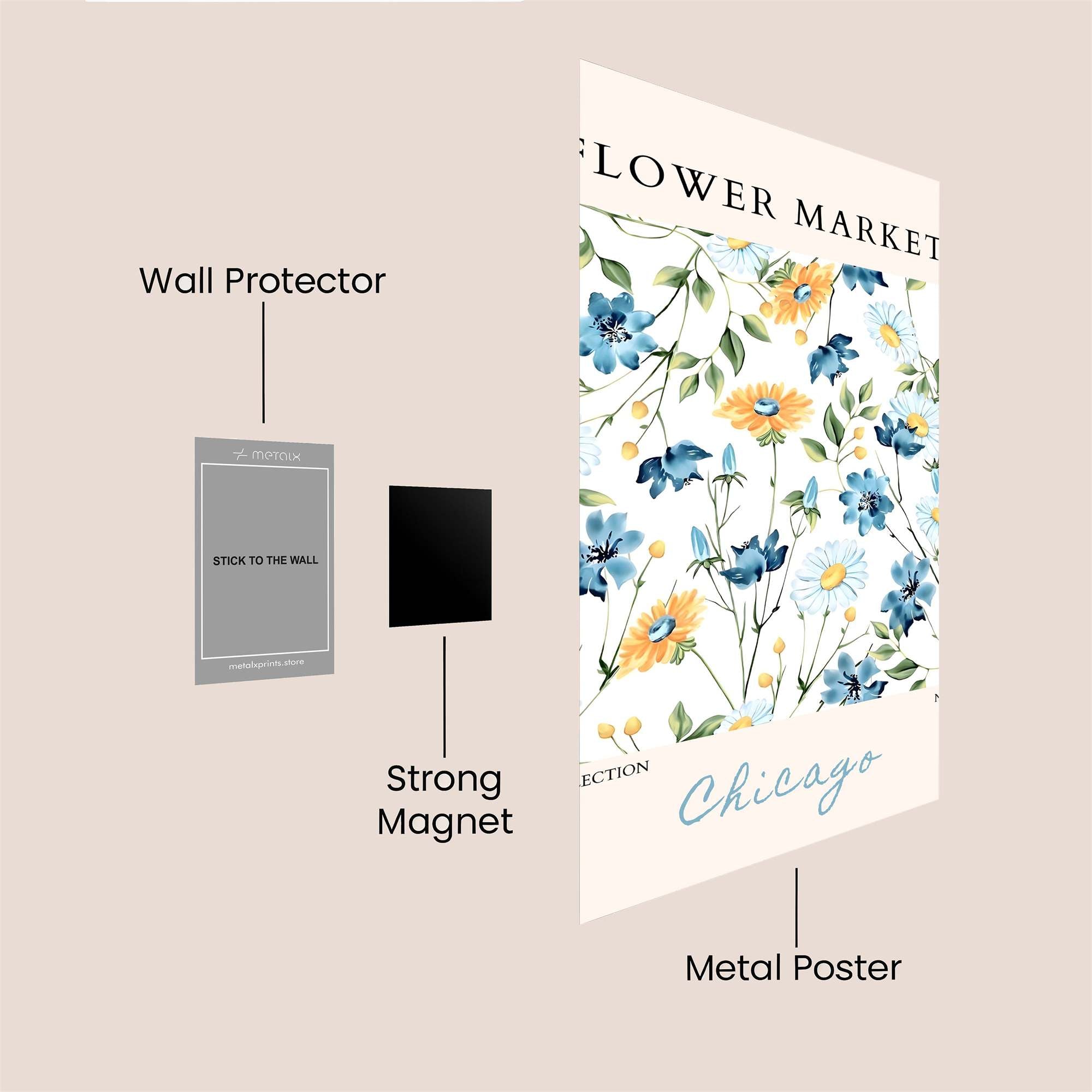 Chicago Charm Safe Wall Magnetic / M