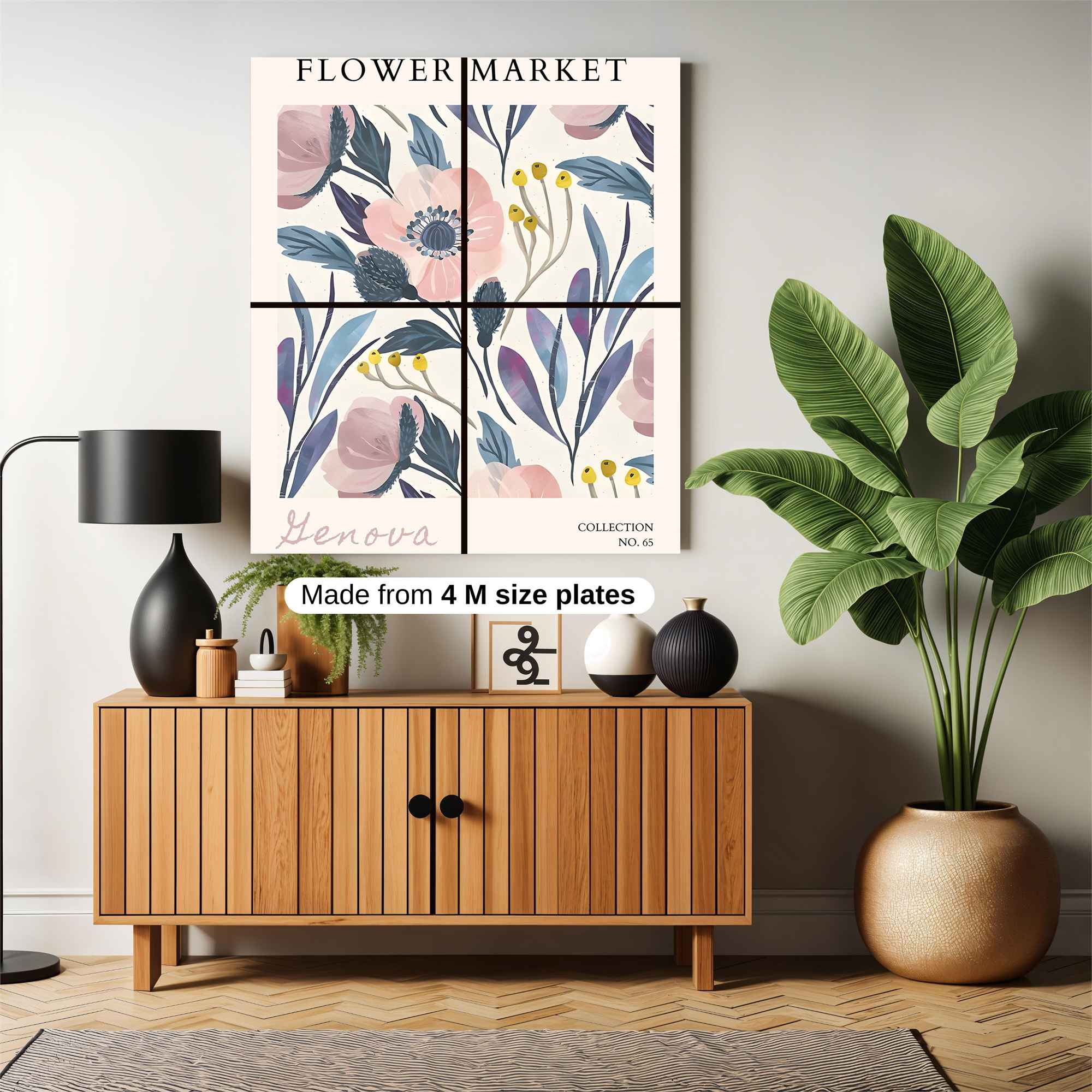 Flower Whimsy Safe Wall Magnetic / M