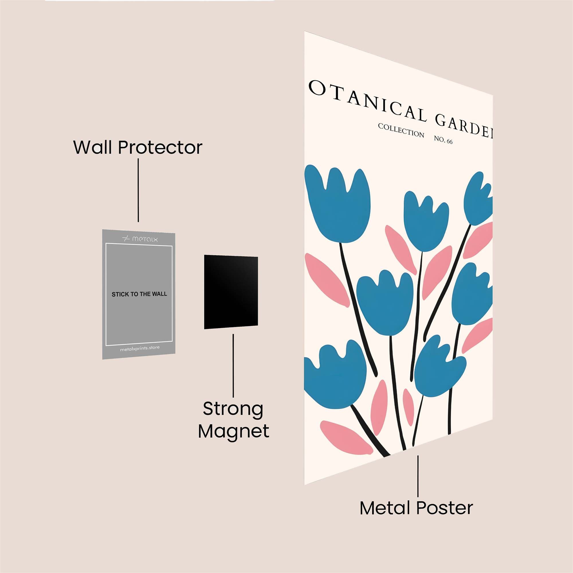 Botanical Serenity Safe Wall Magnetic / M