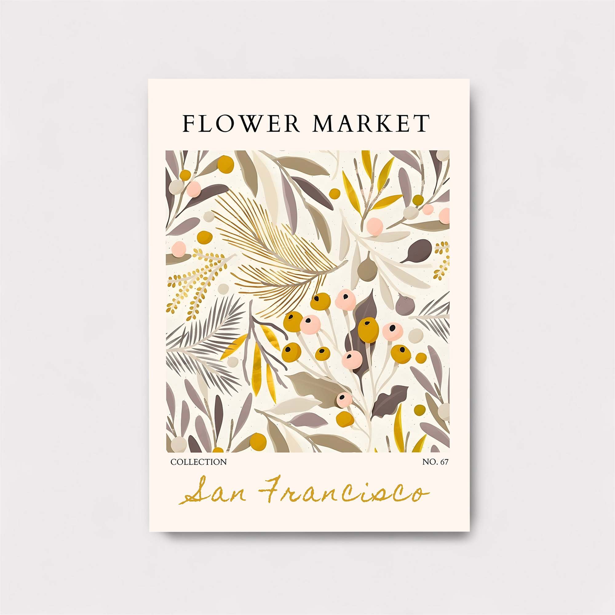 Floral Serenity Safe Wall Magnetic / M