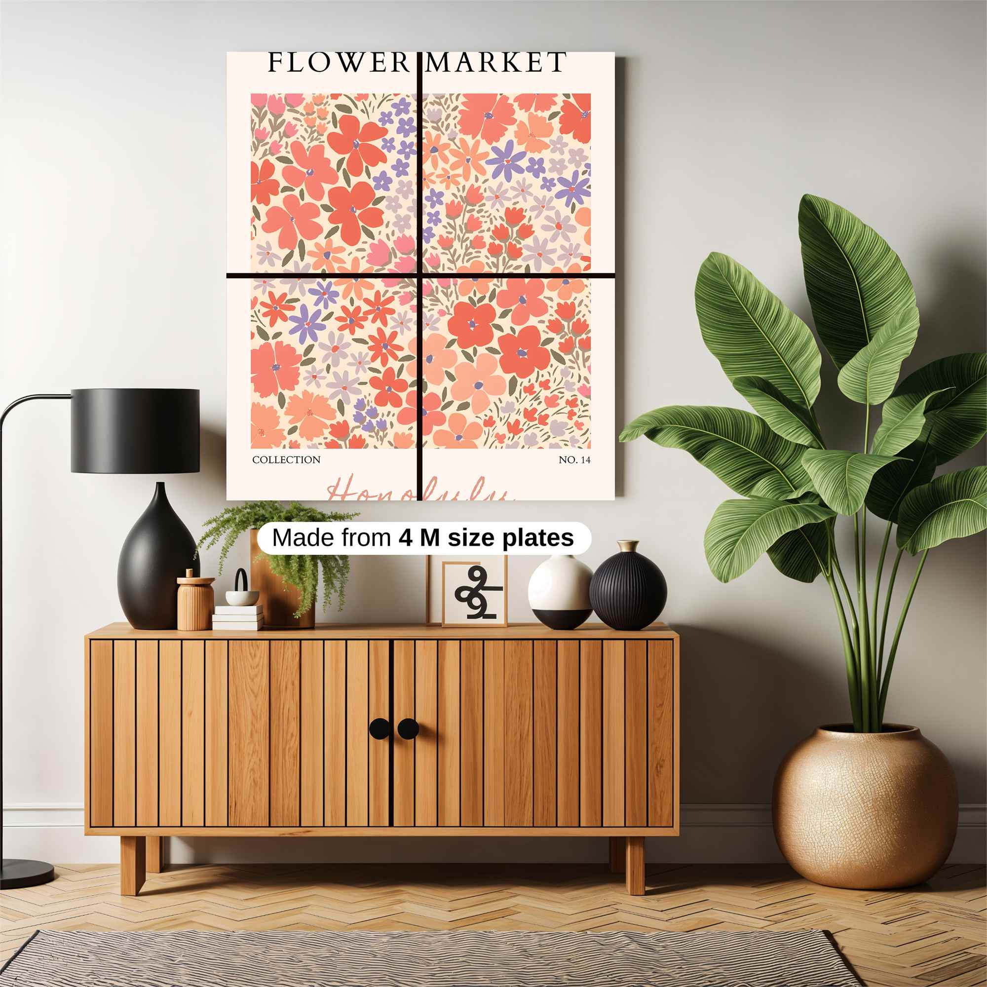 Floral Bliss Safe Wall Magnetic / M