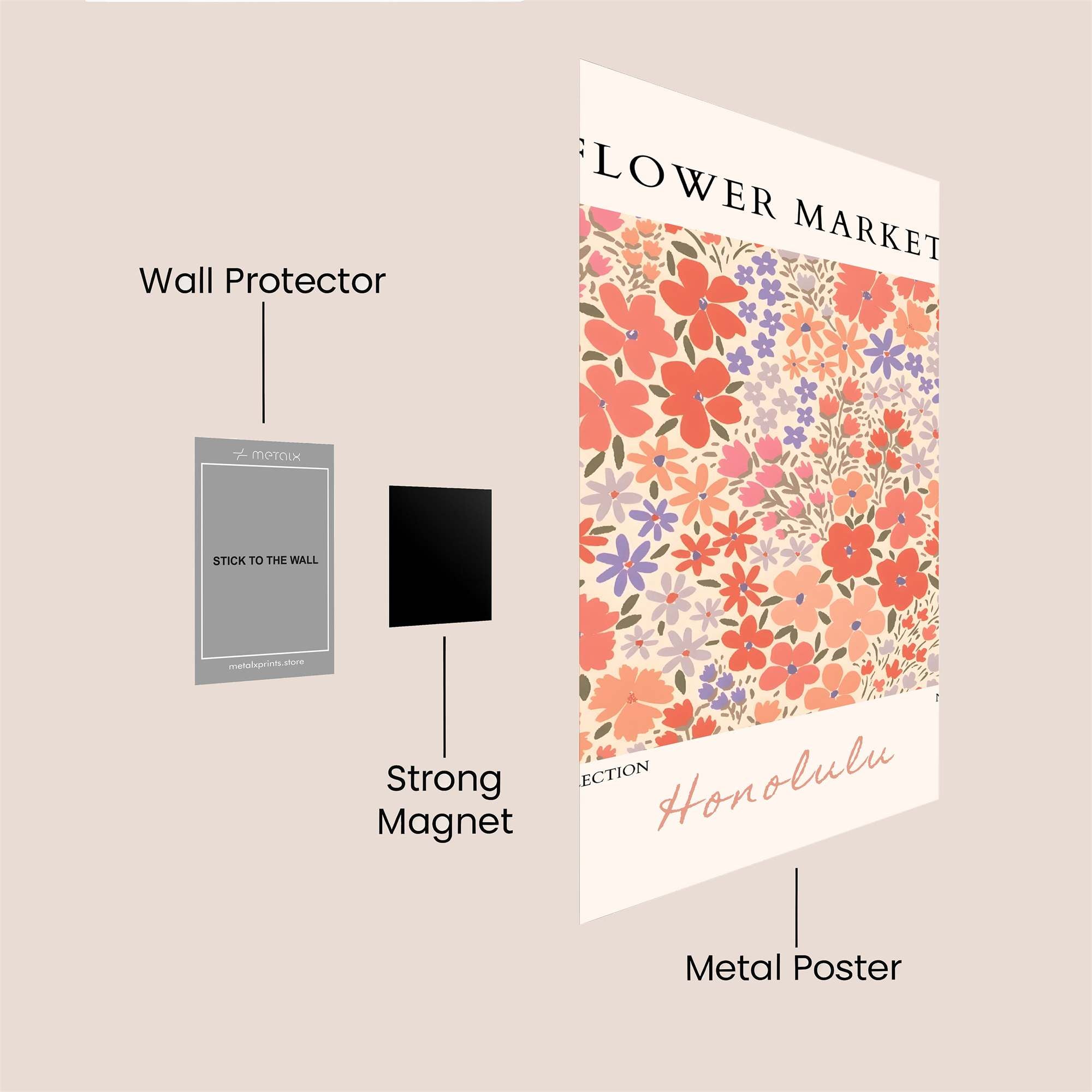 Floral Bliss Safe Wall Magnetic / M