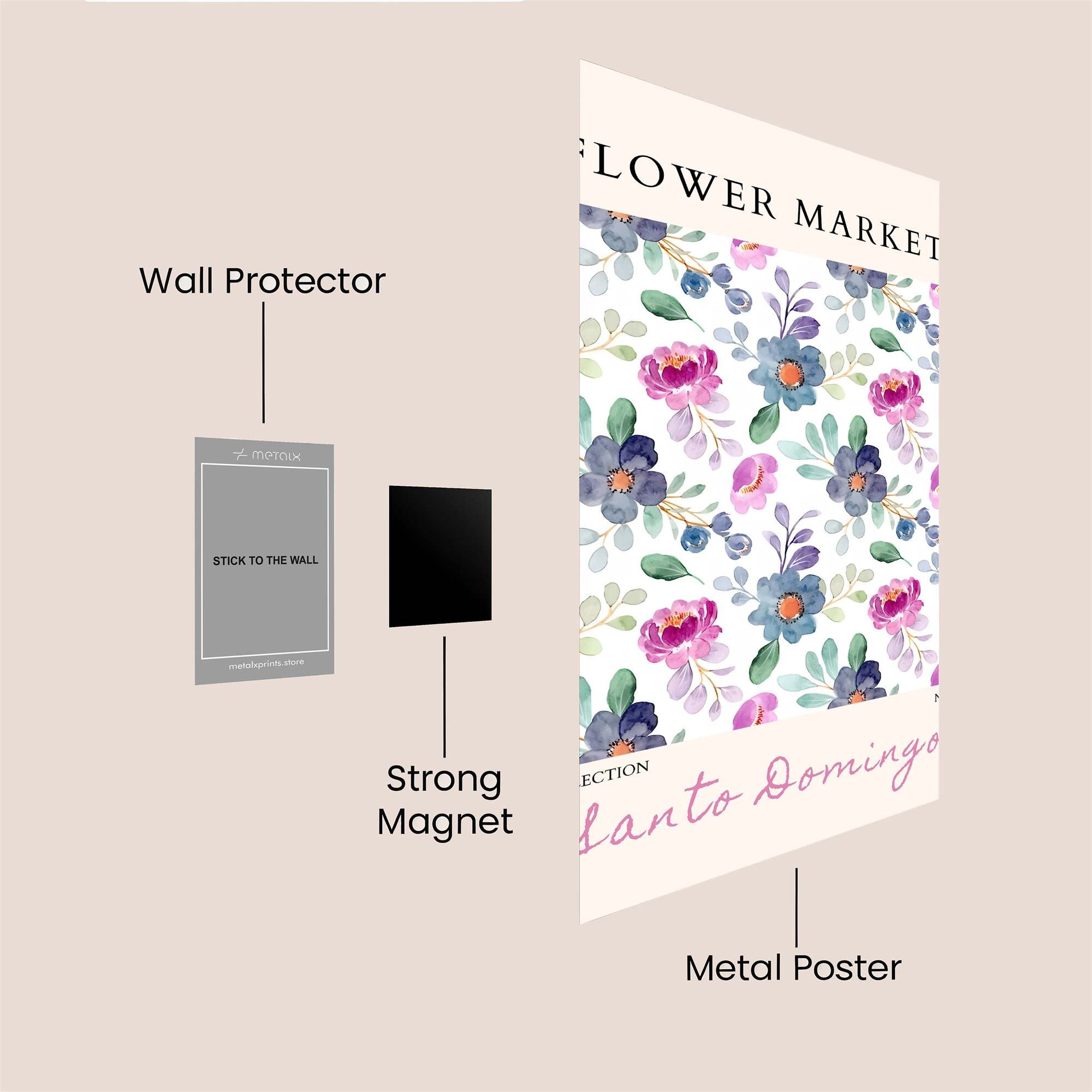 Floral Delight Safe Wall Magnetic / M