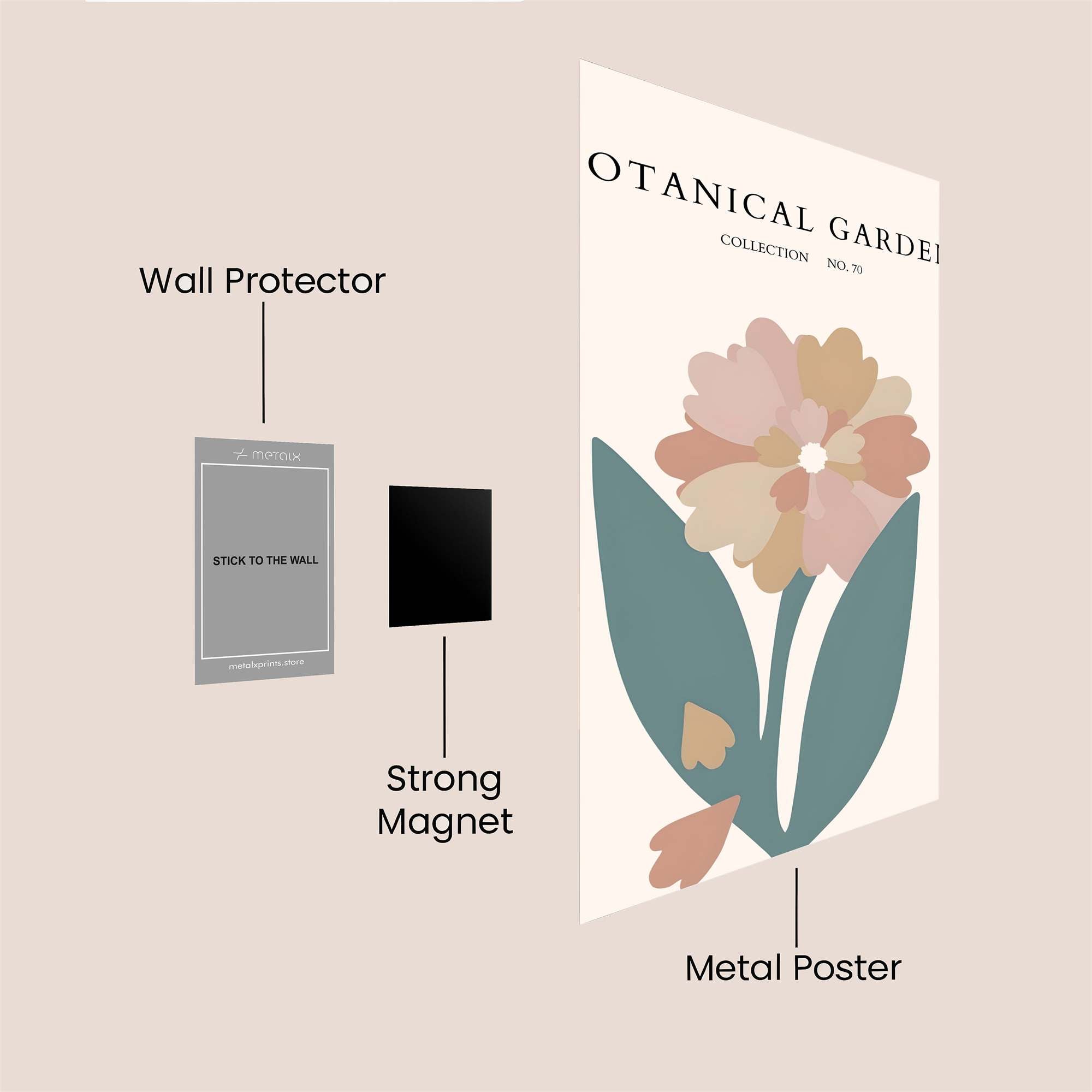 Botanical Bliss Safe Wall Magnetic / M