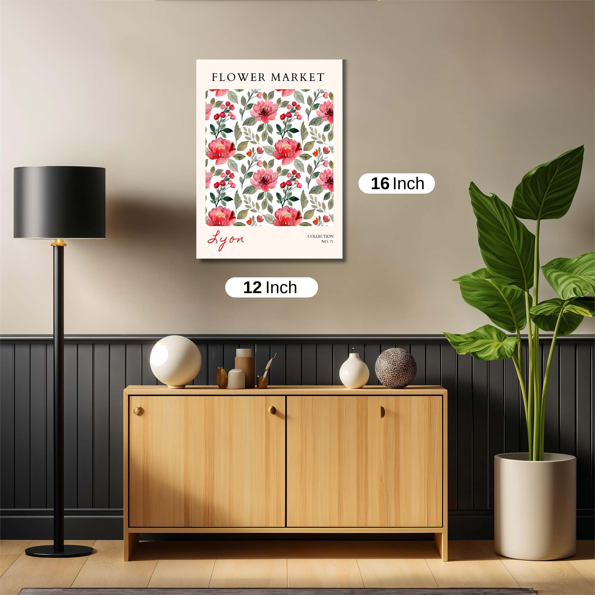 Flower Whimsy Safe Wall Magnetic / M