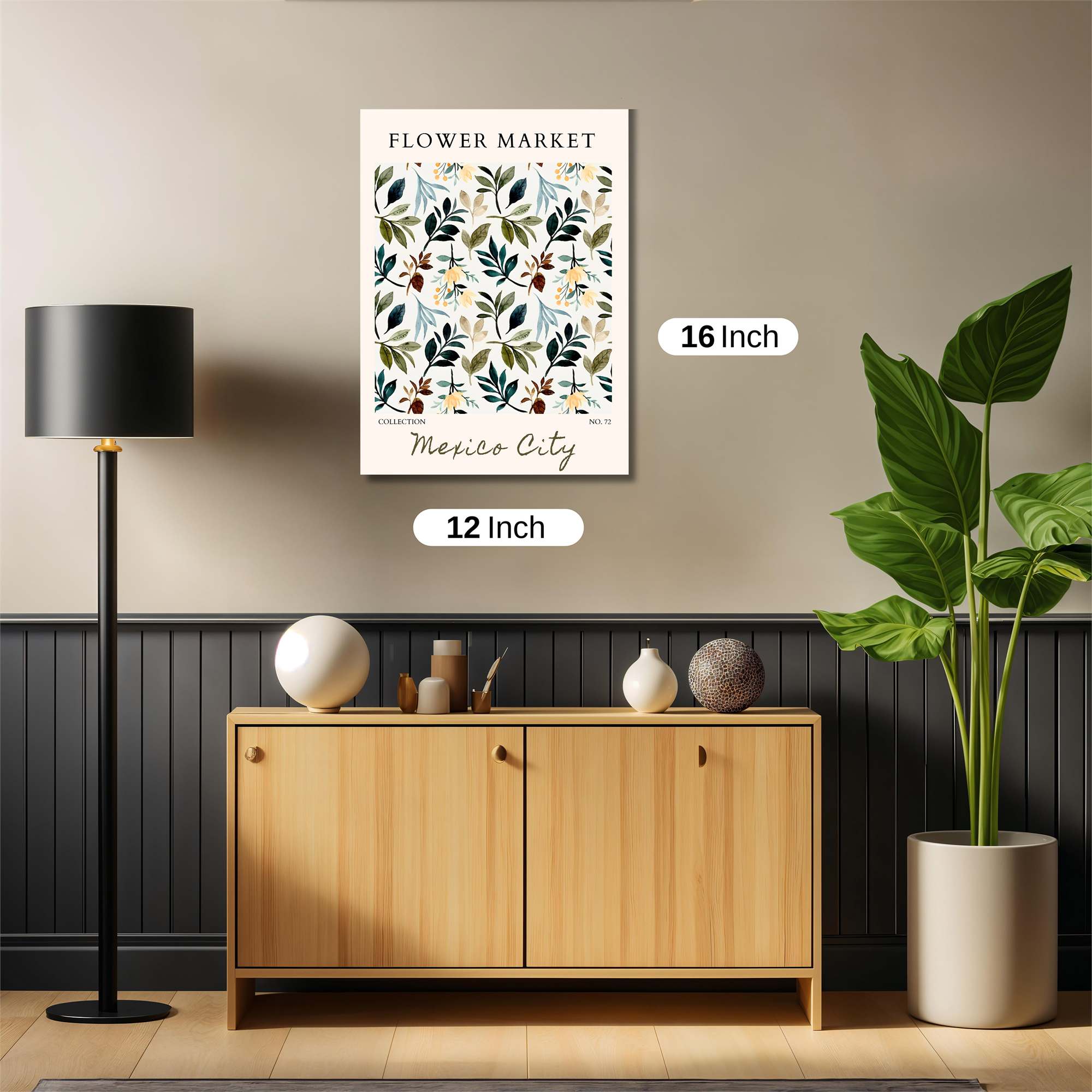 Flower Whimsy Safe Wall Magnetic / M