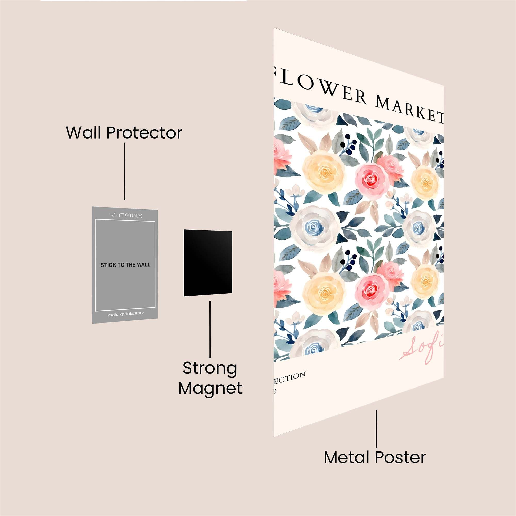 Floral Joy Safe Wall Magnetic / M