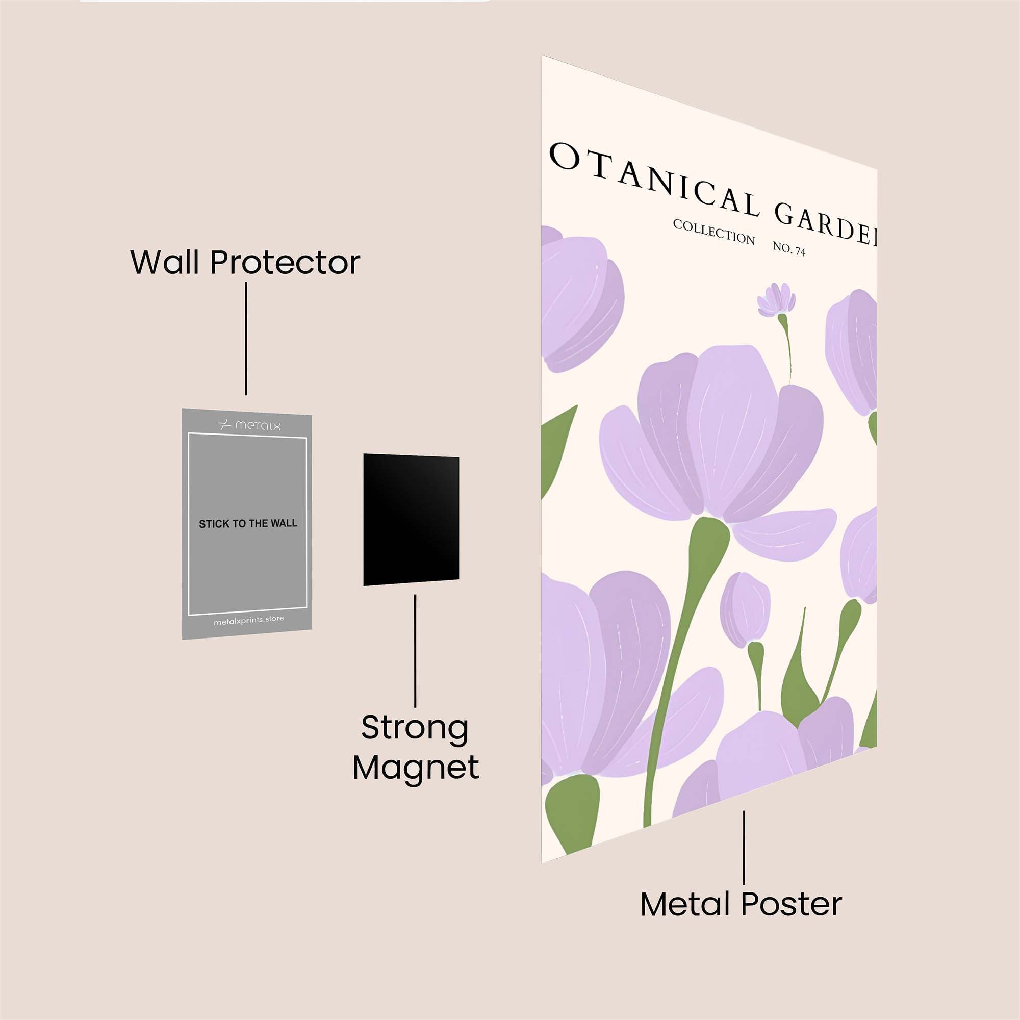Garden Tranquil Safe Wall Magnetic / M