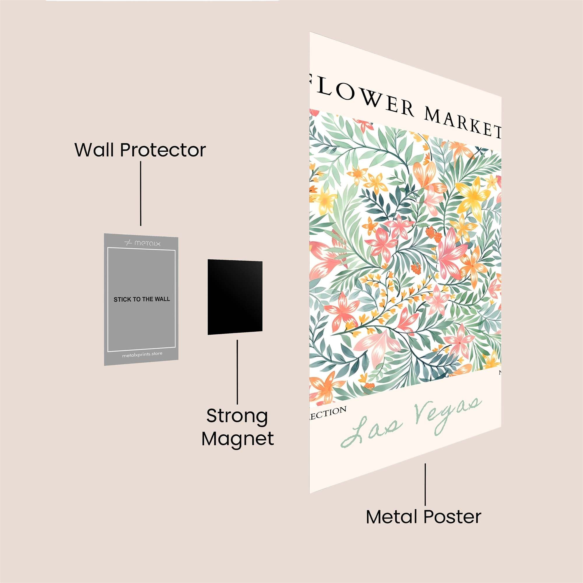 Floral Bliss Safe Wall Magnetic / M