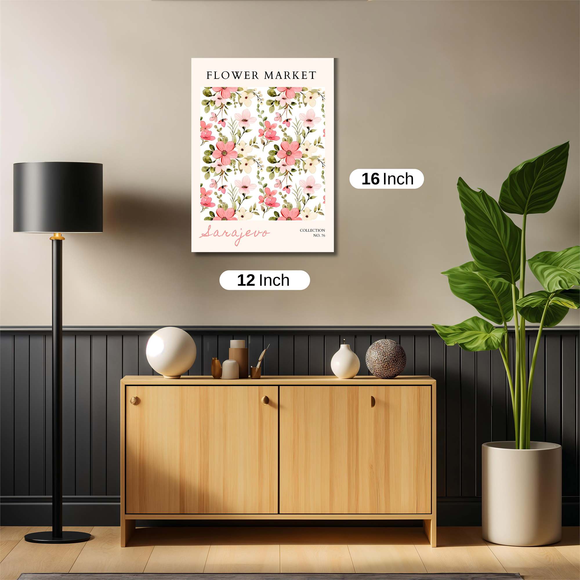 Flower Whimsy Safe Wall Magnetic / M