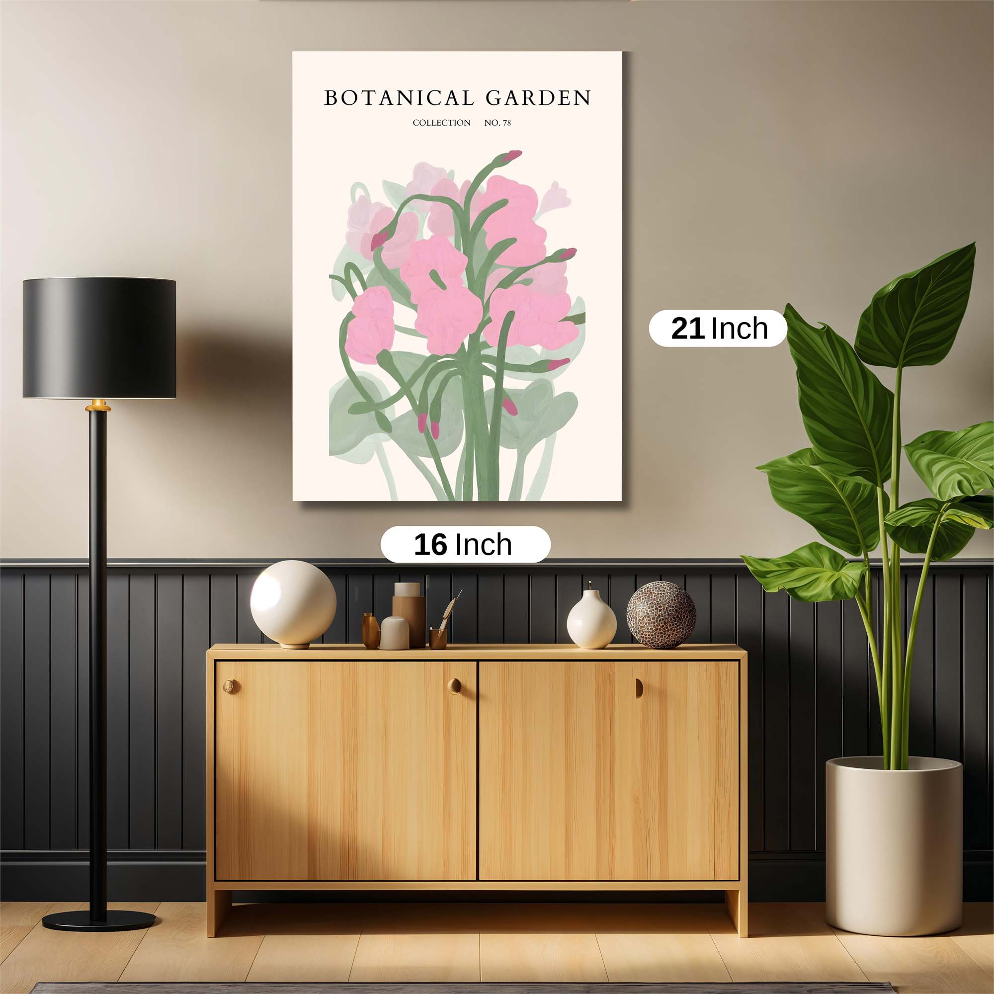 Floral Whimsy Safe Wall Magnetic / M