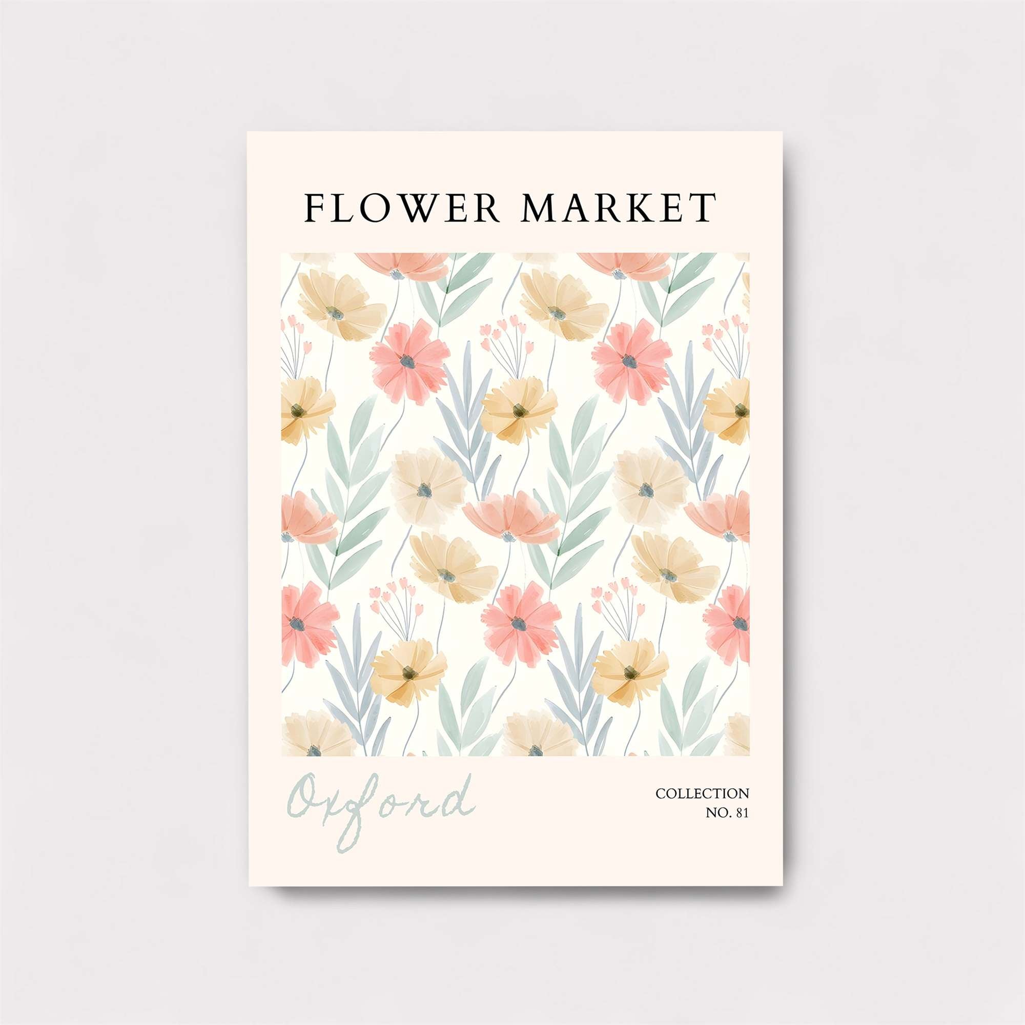 Floral Whimsy Safe Wall Magnetic / M