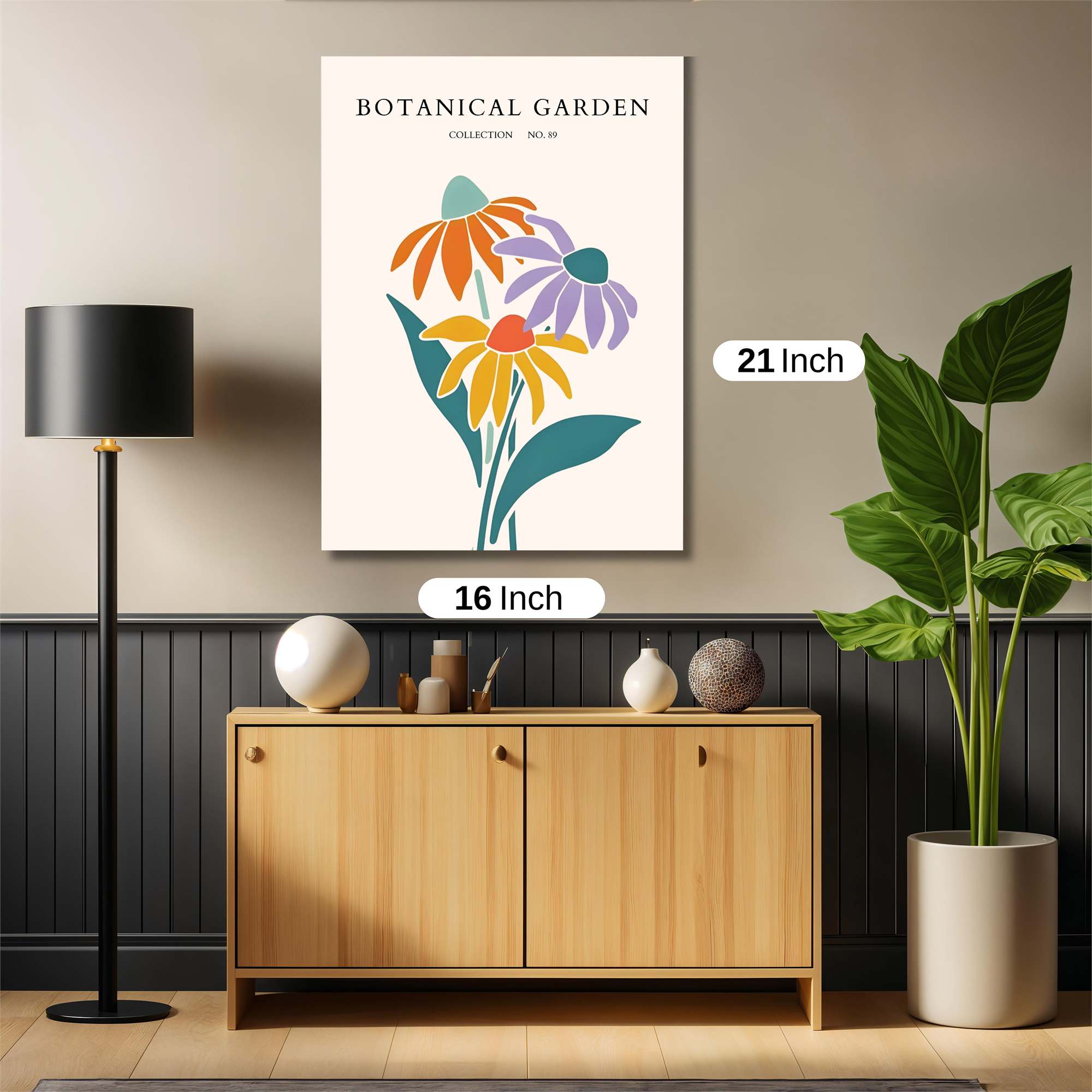 Floral Harmony Safe Wall Magnetic / M