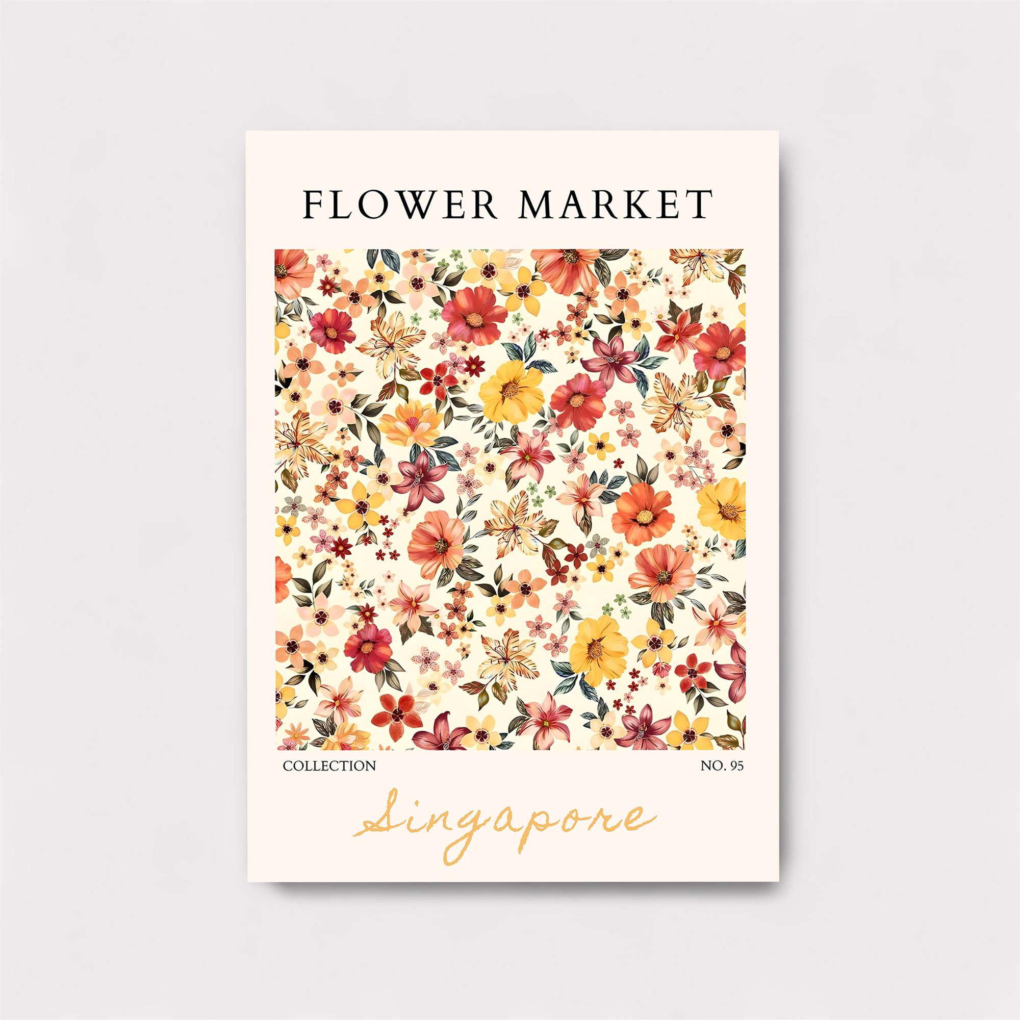 Flower Whimsy Safe Wall Magnetic / M