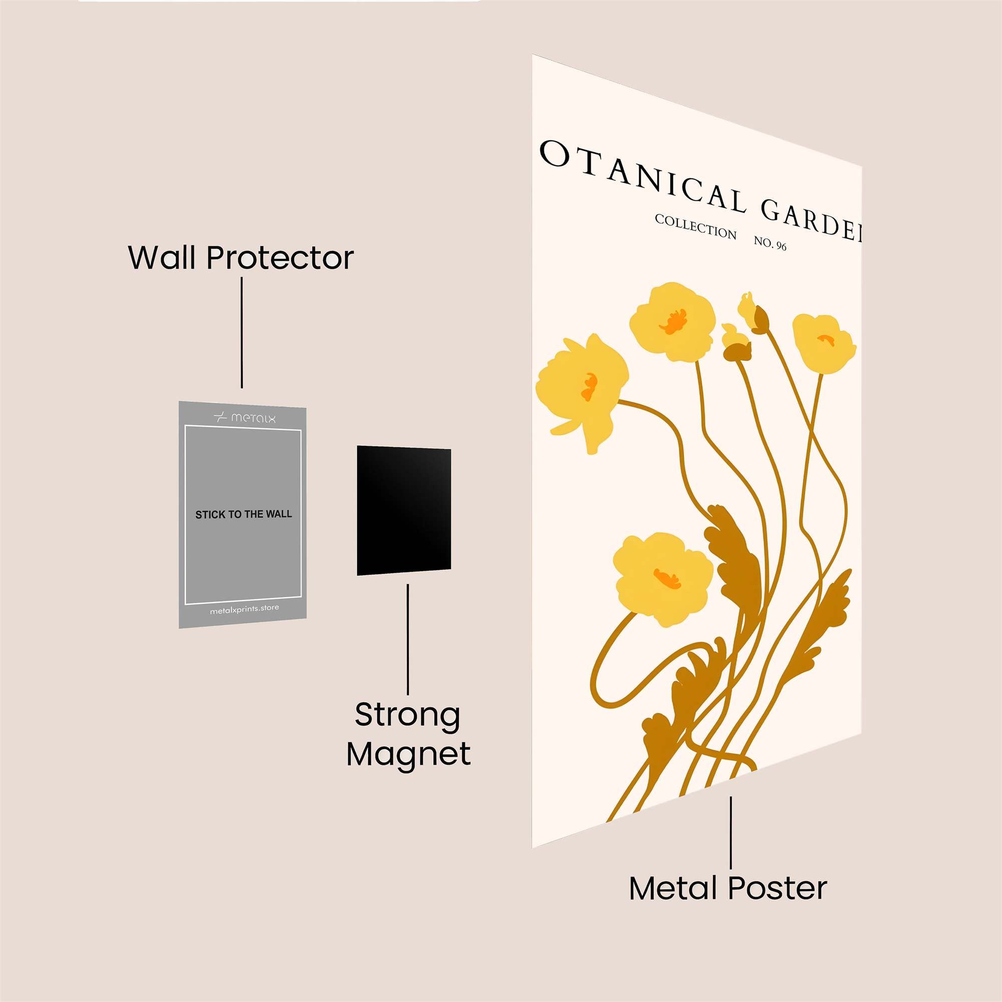 Botanical Bliss Safe Wall Magnetic / M