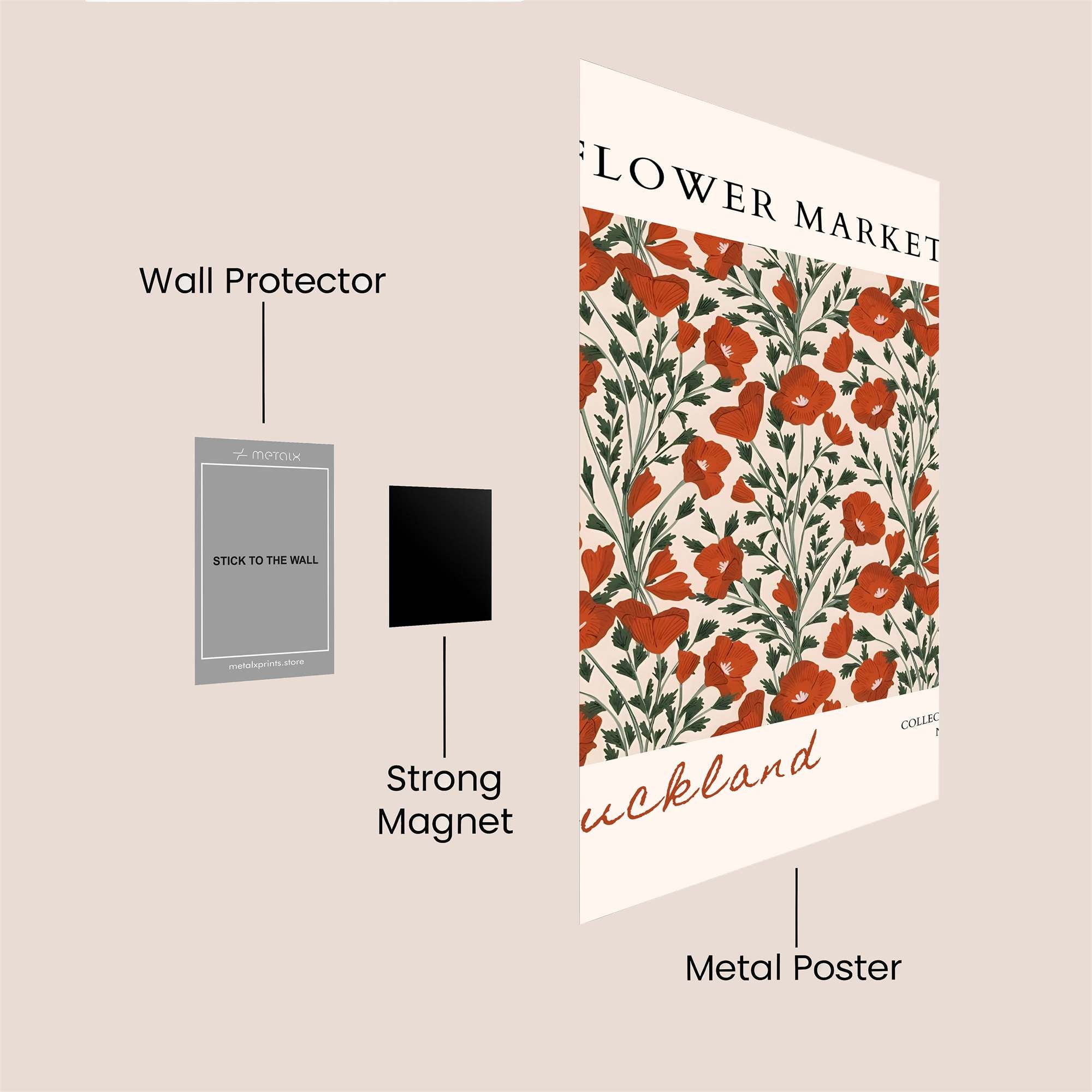 Auckland Vibrant Safe Wall Magnetic / M