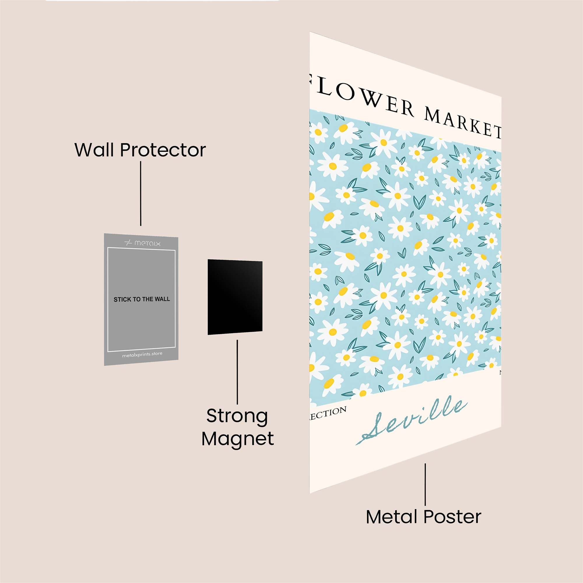 Daisy Delight Safe Wall Magnetic / M