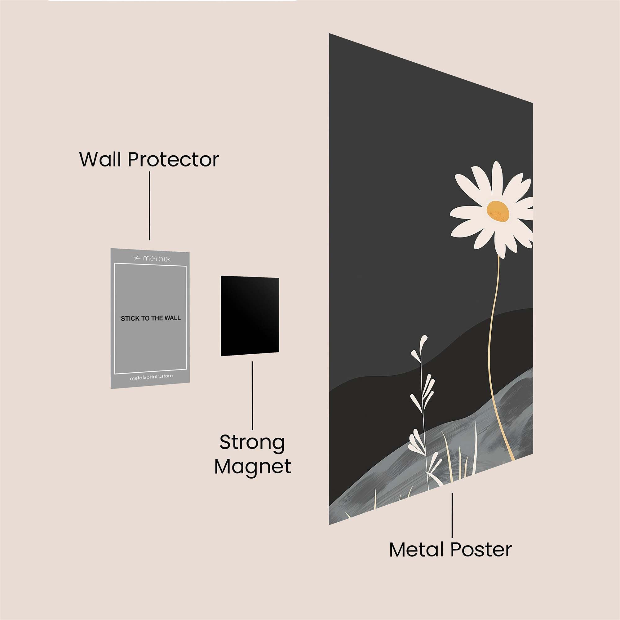 Daisy Solace Safe Wall Magnetic / M