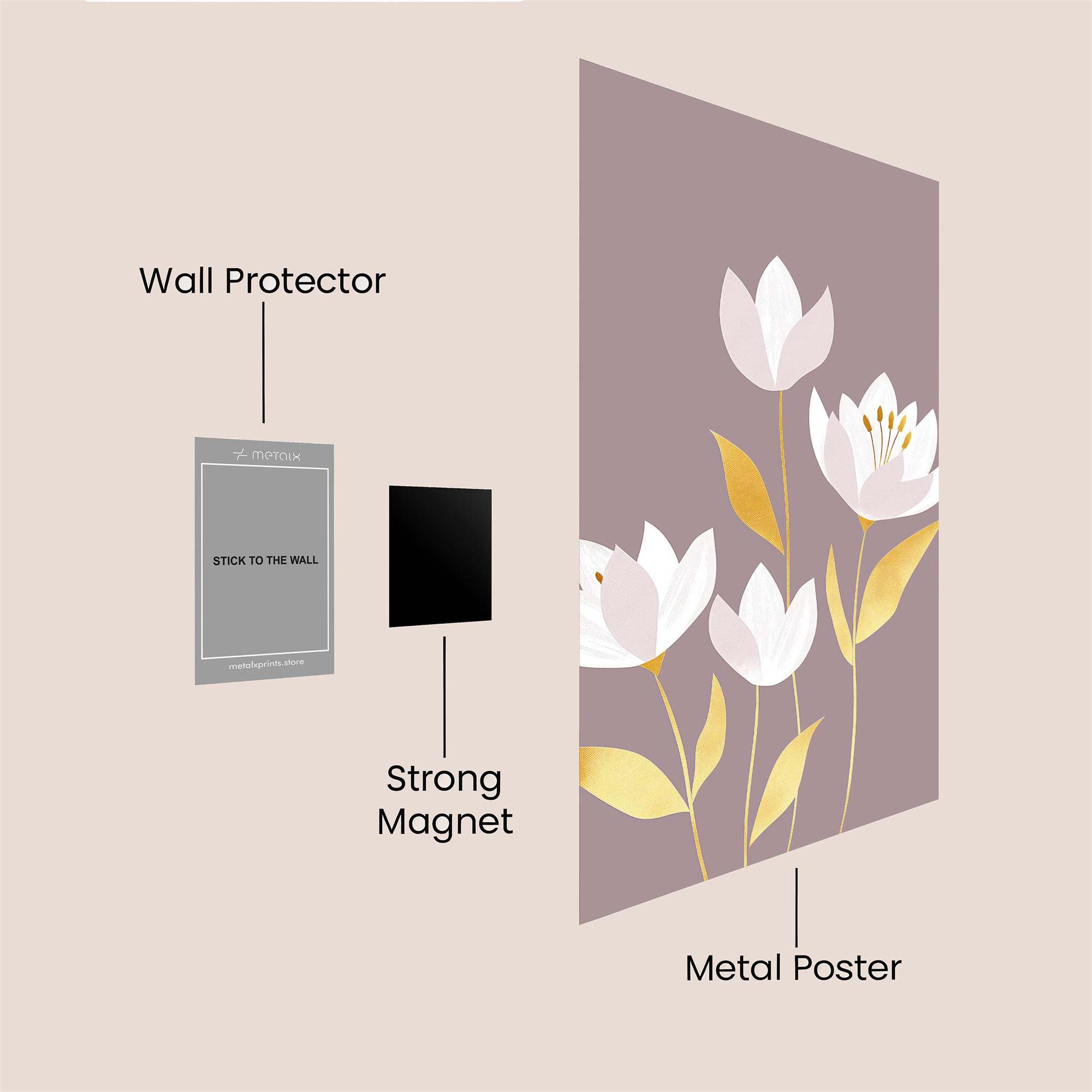 Blossom Serenity Safe Wall Magnetic / M