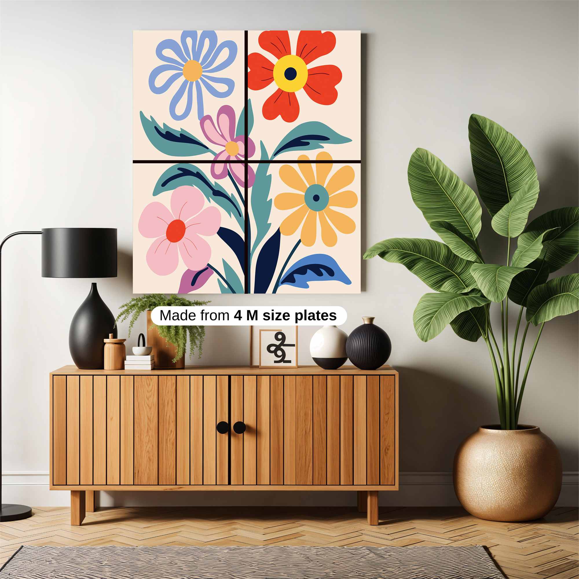 Floral Fiesta Safe Wall Magnetic / M