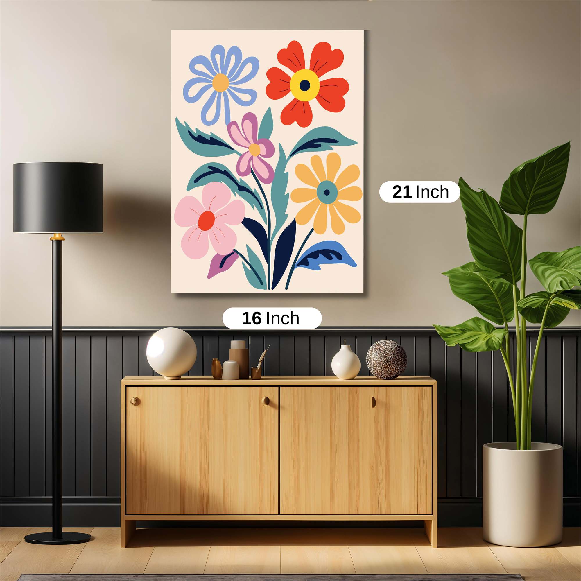 Floral Fiesta Safe Wall Magnetic / M