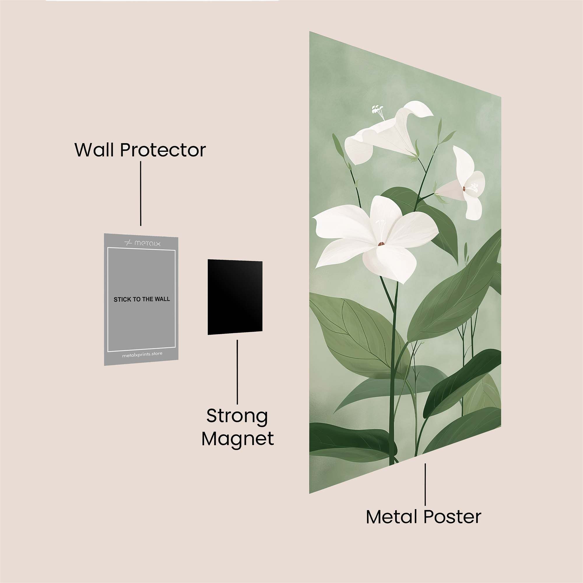 Jasmine Serenity Safe Wall Magnetic / M