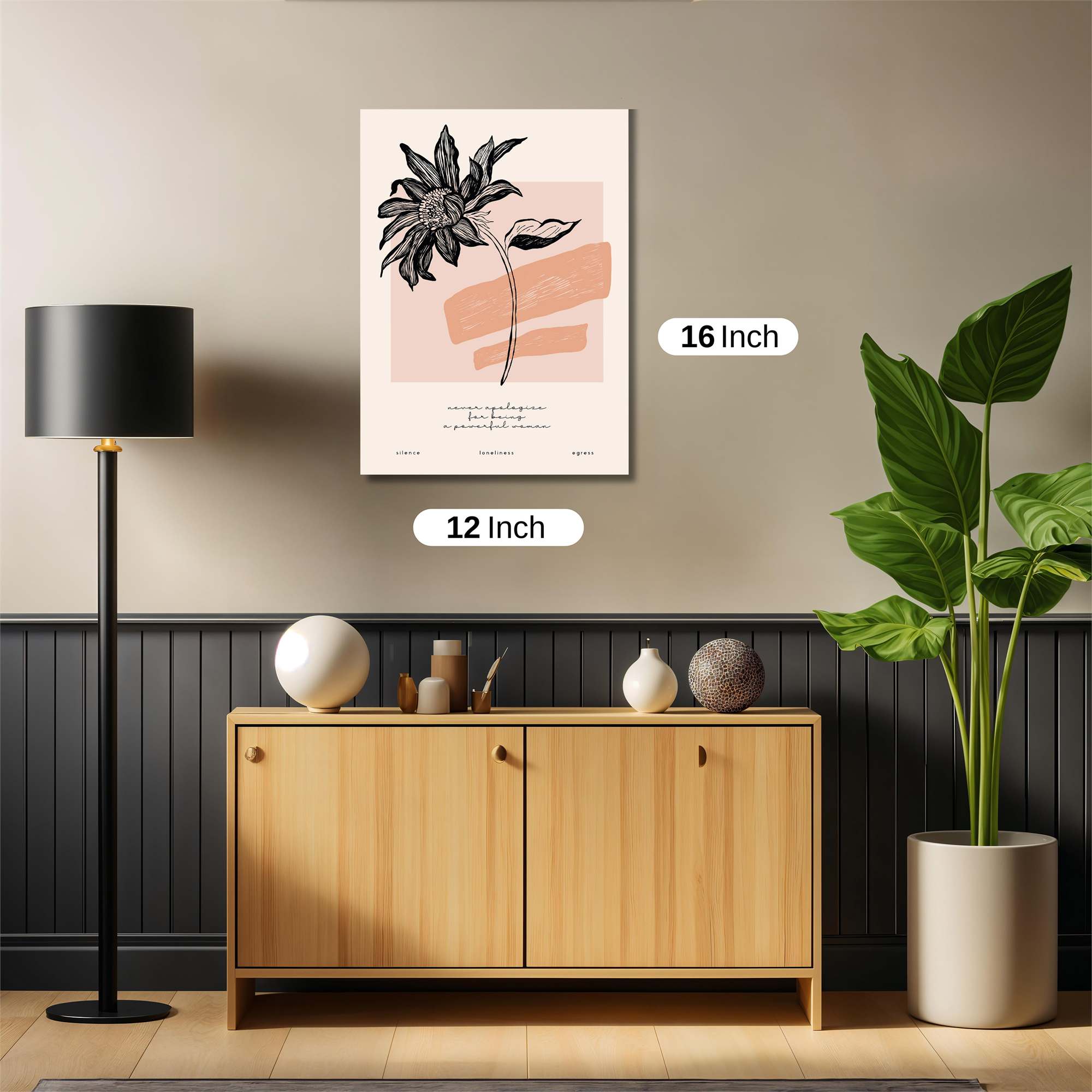 Sunflower Serenity Safe Wall Magnetic / M