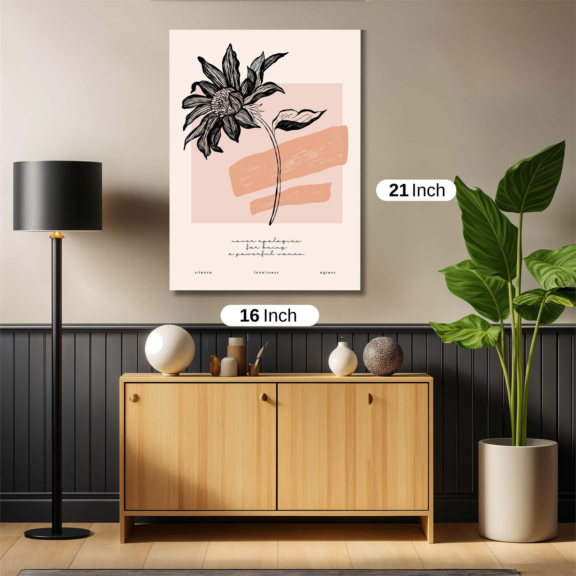 Sunflower Serenity Safe Wall Magnetic / M