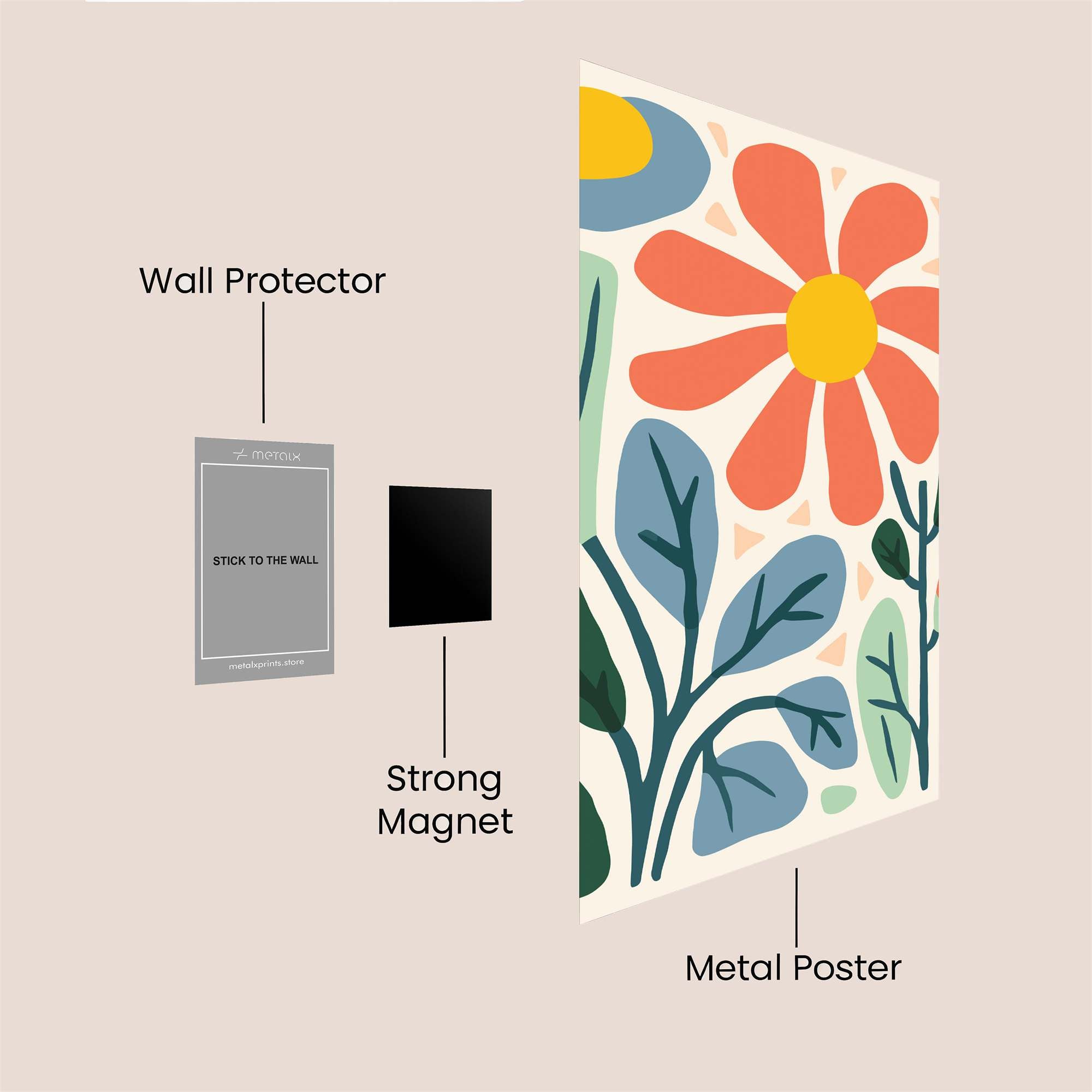 Matisse Bloom Safe Wall Magnetic / M