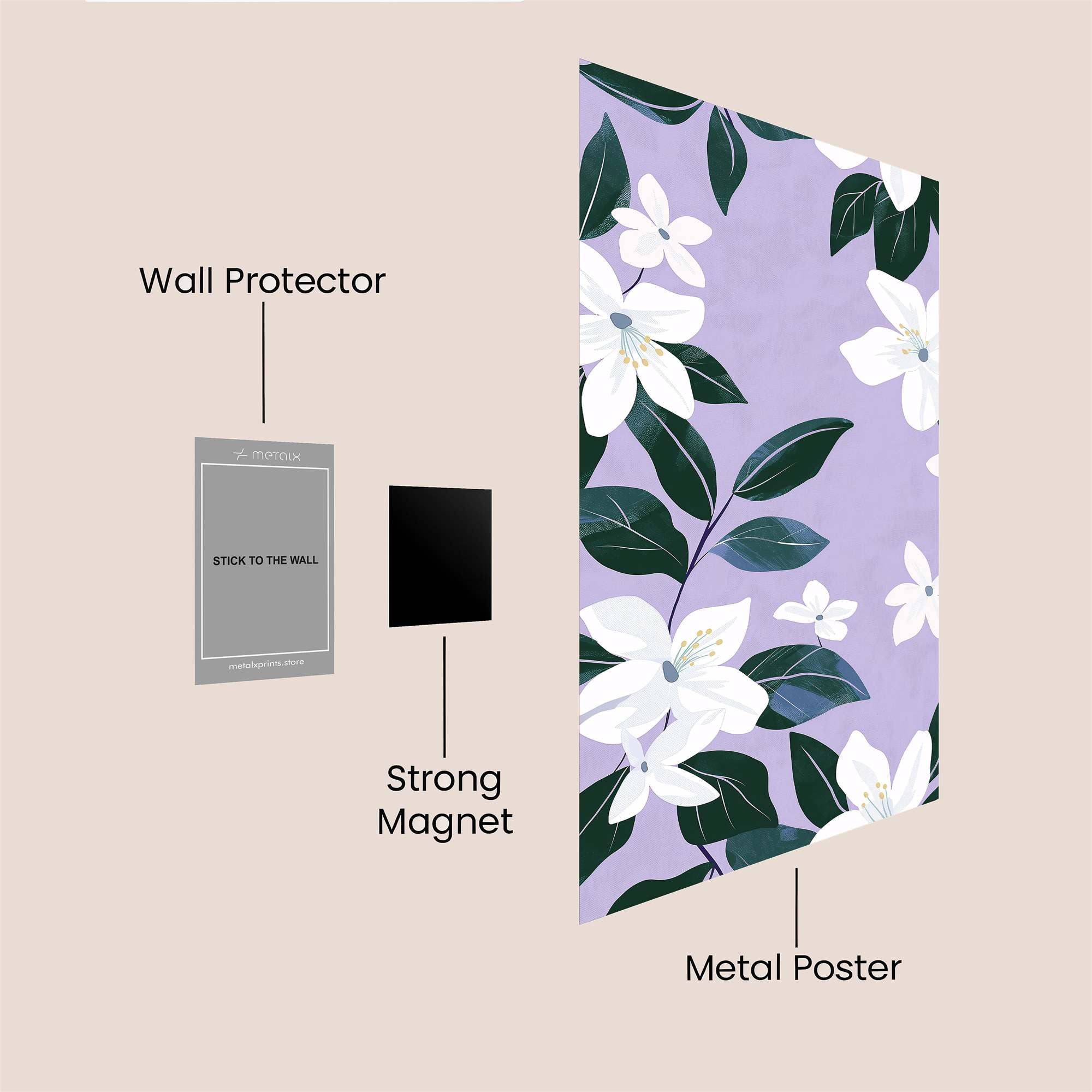 Gardenia Serenity Safe Wall Magnetic / M