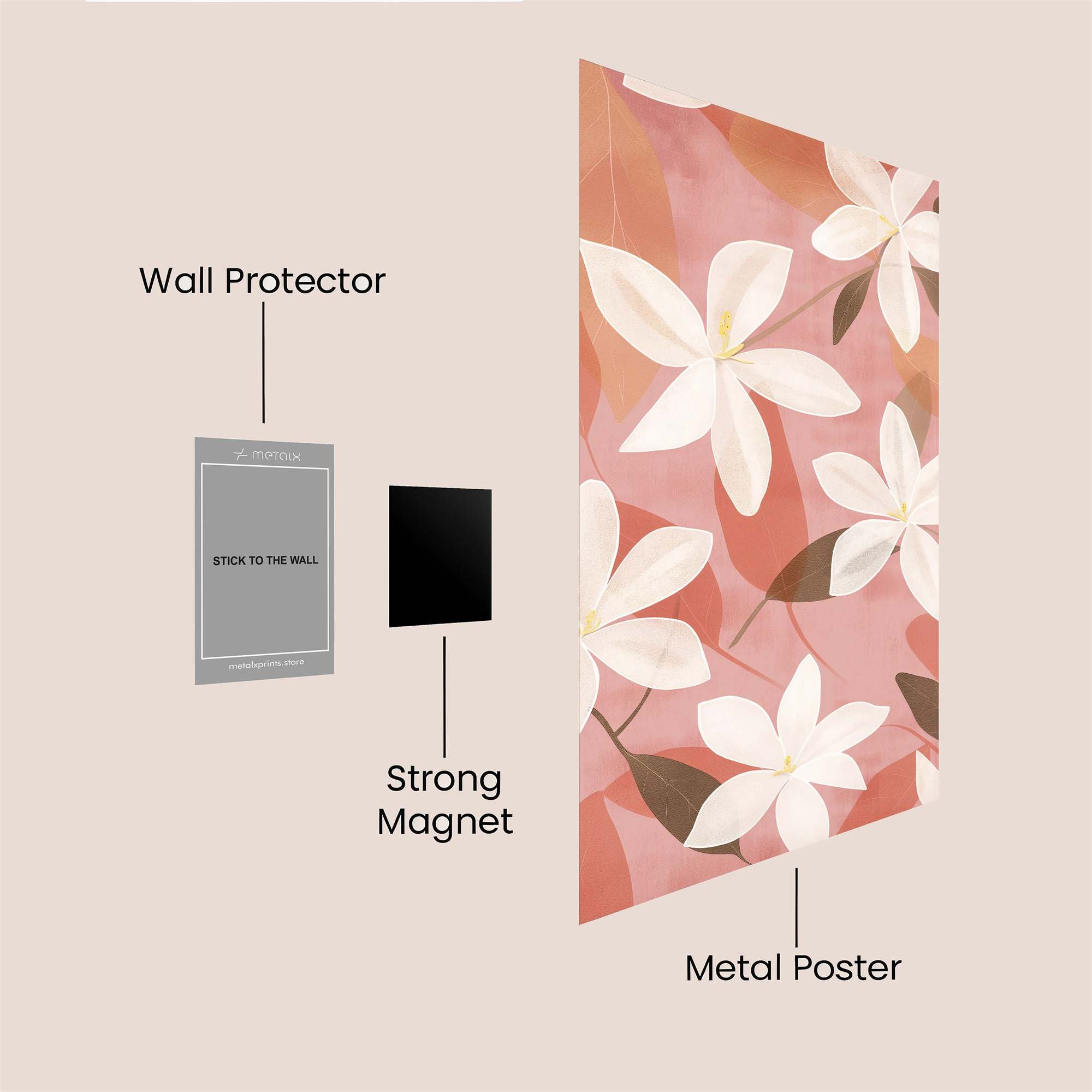 Frangipani Serenity Safe Wall Magnetic / M