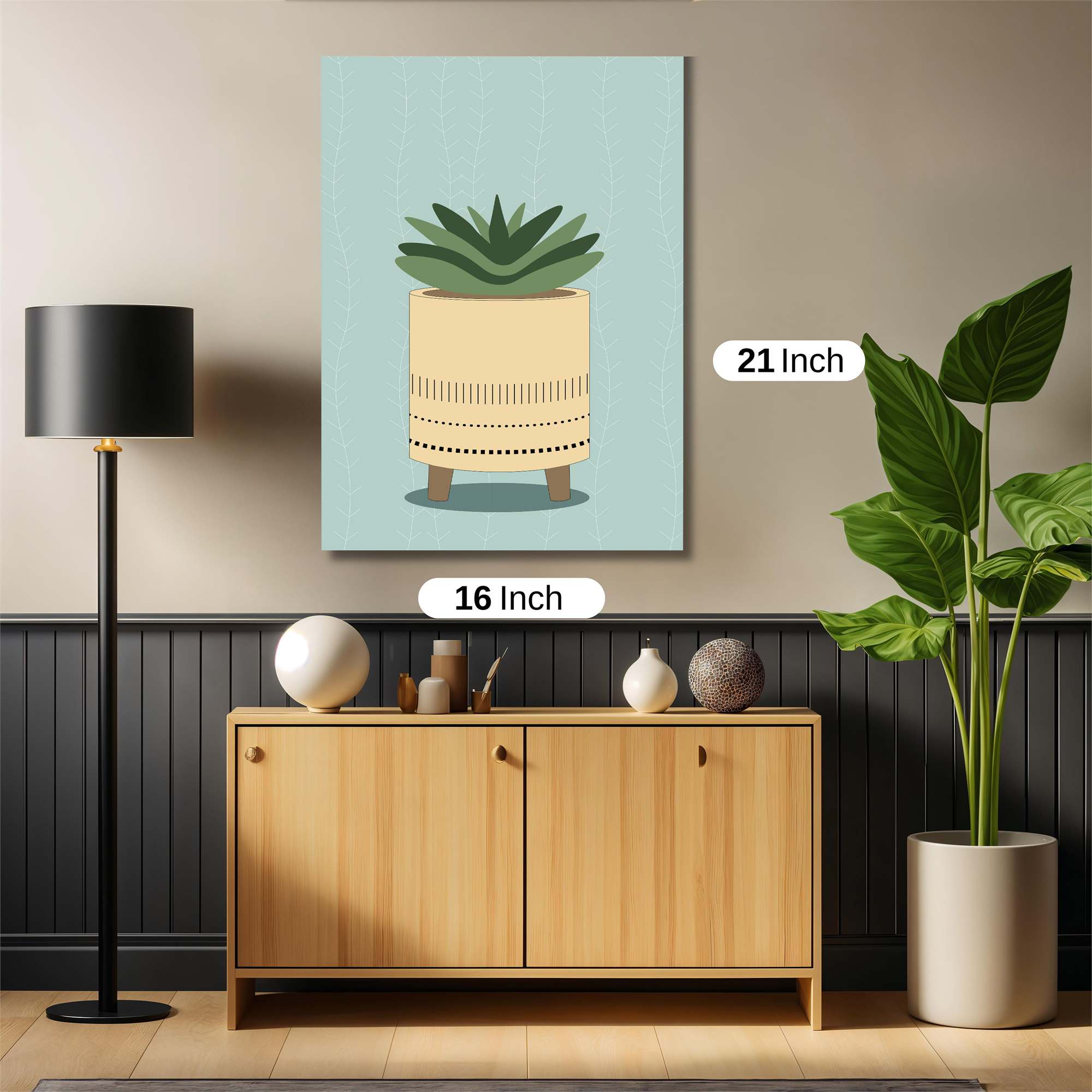 Succulent Serenity Safe Wall Magnetic / M