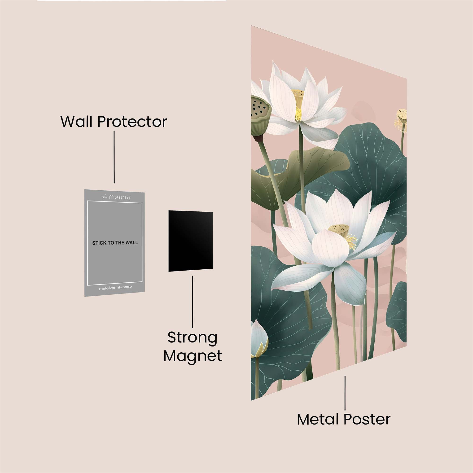 Lotus Serenity Safe Wall Magnetic / M