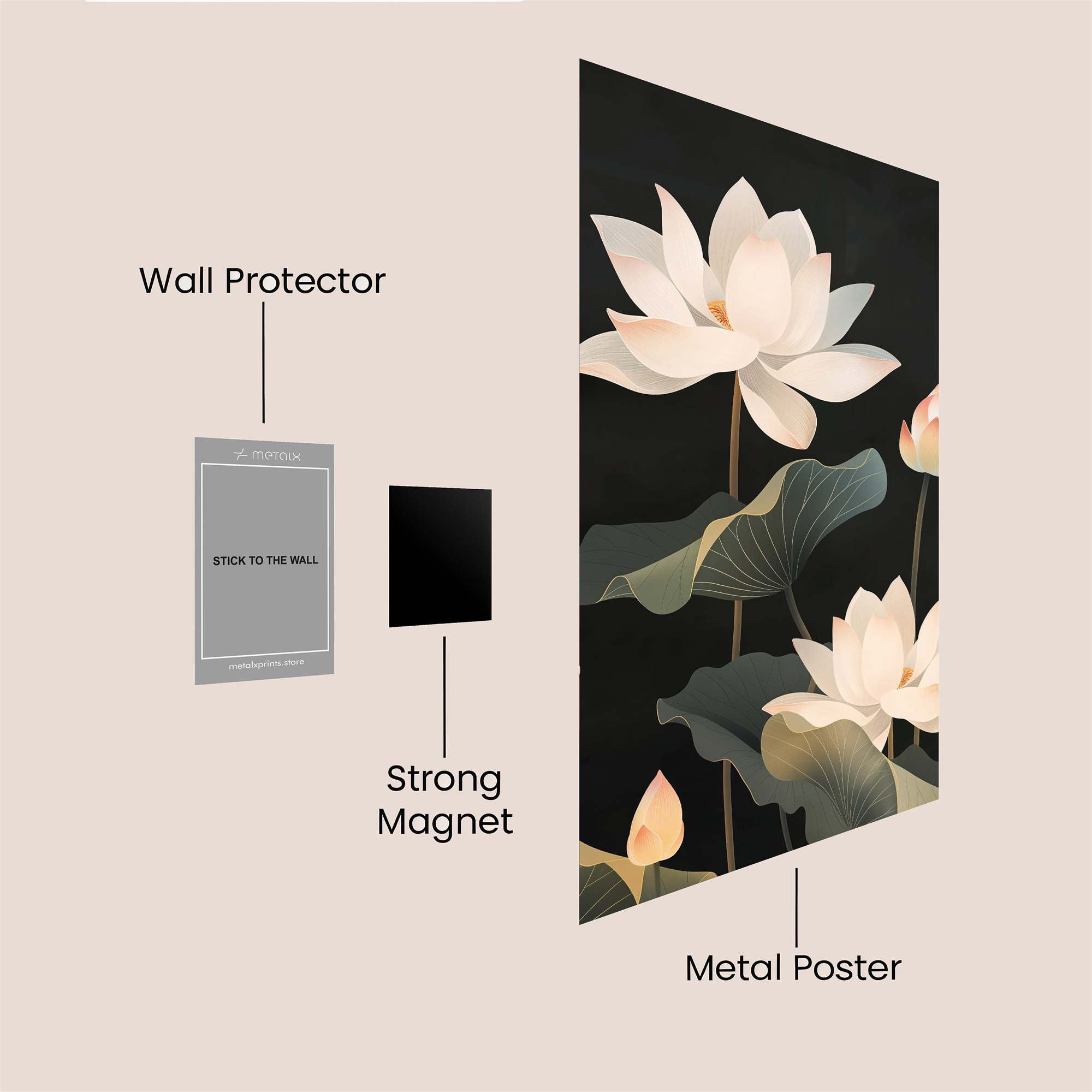 Lotus Serenity Safe Wall Magnetic / M