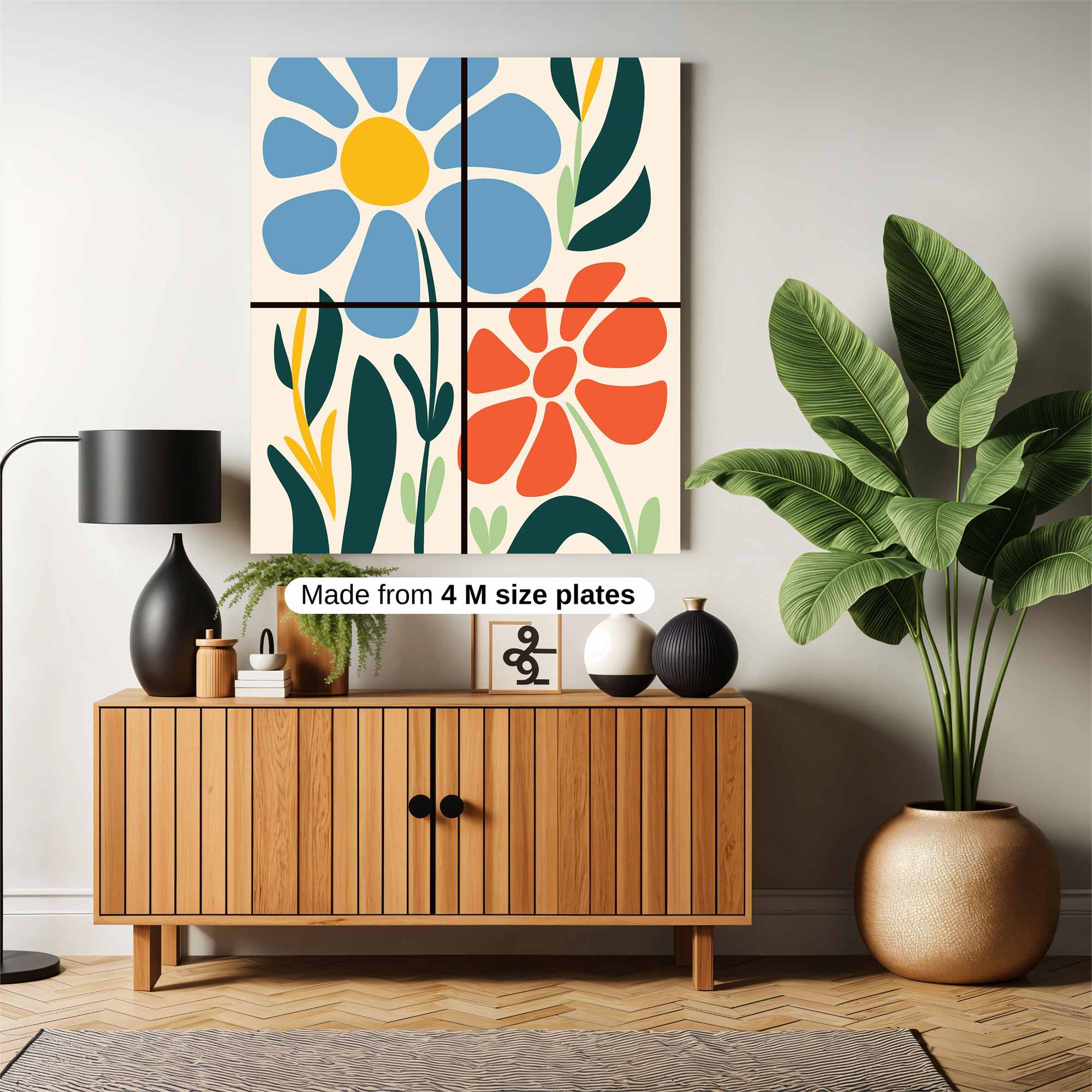 Floral Bliss Safe Wall Magnetic / M