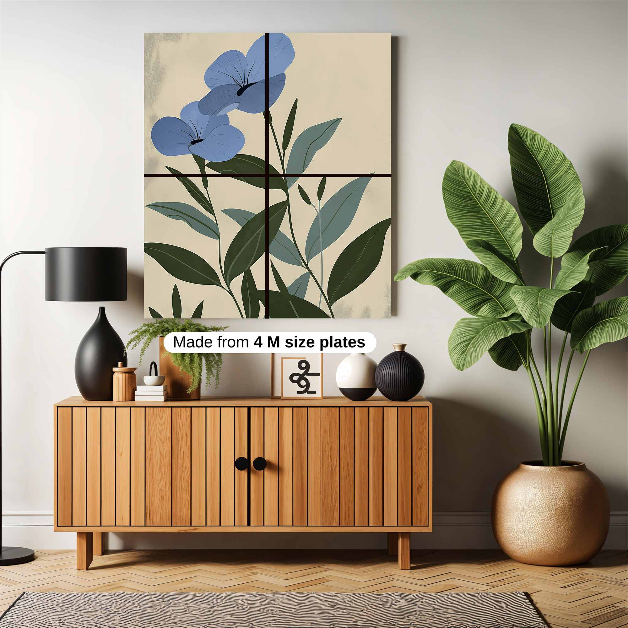 Blue Serenity Safe Wall Magnetic / M