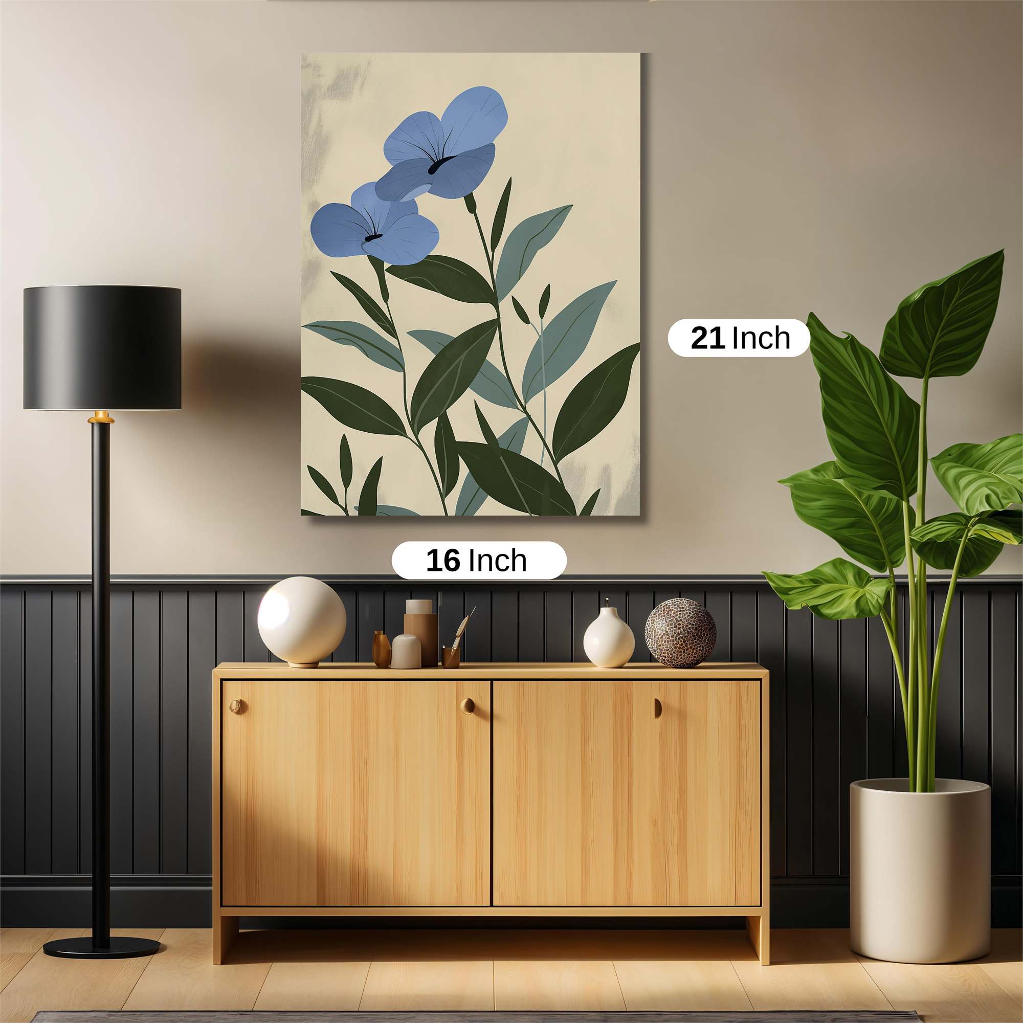 Blue Serenity Safe Wall Magnetic / M