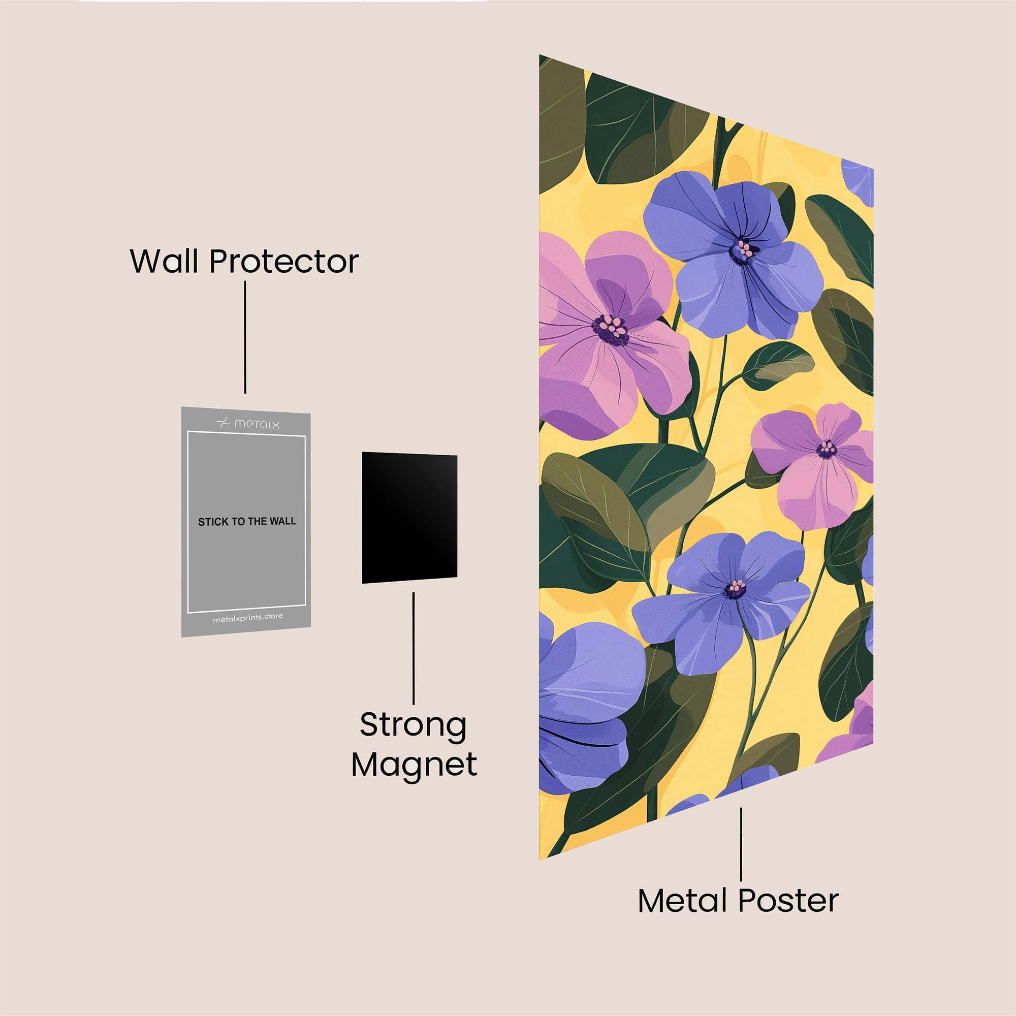 Floral Bliss Safe Wall Magnetic / M