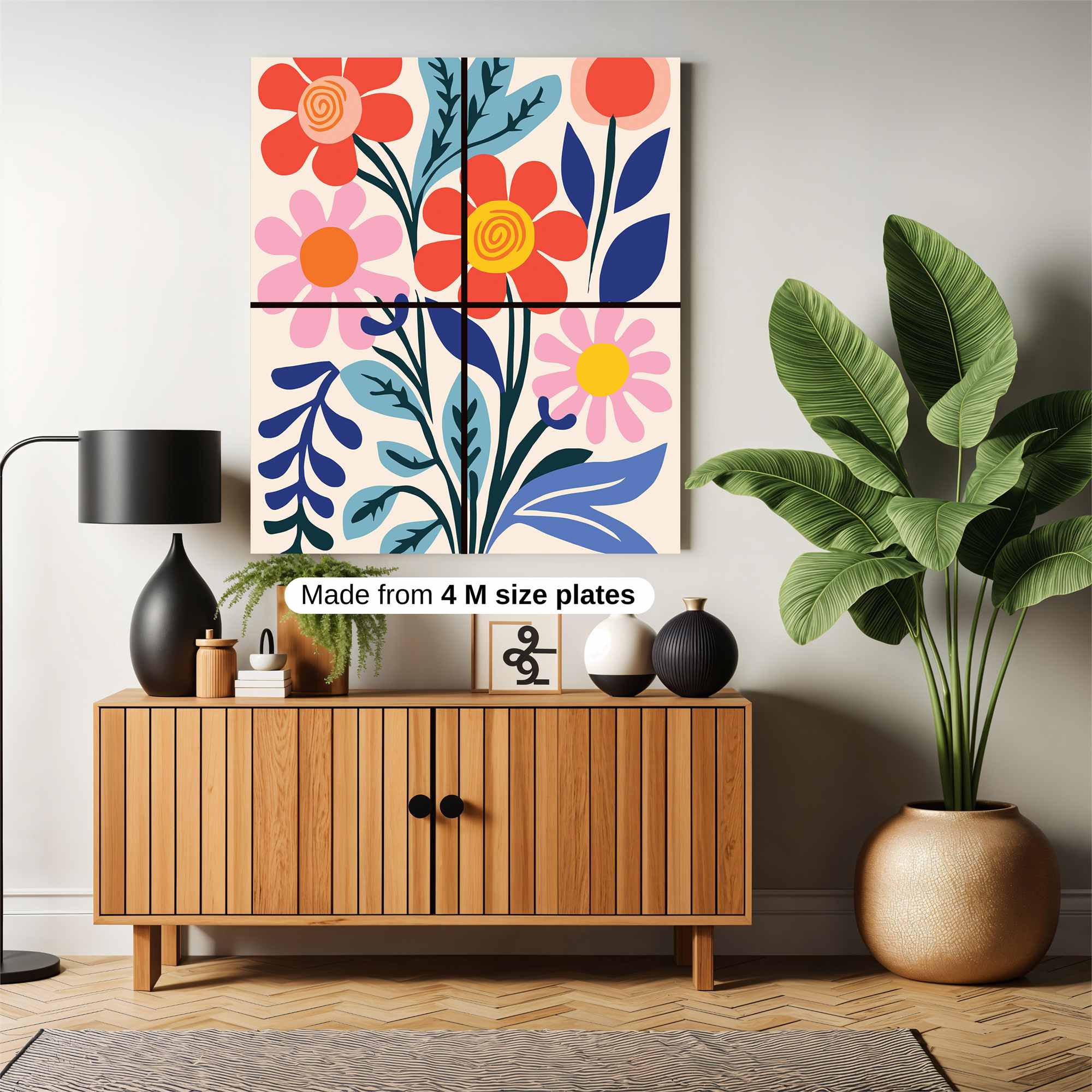 Floral Fiesta Safe Wall Magnetic / M