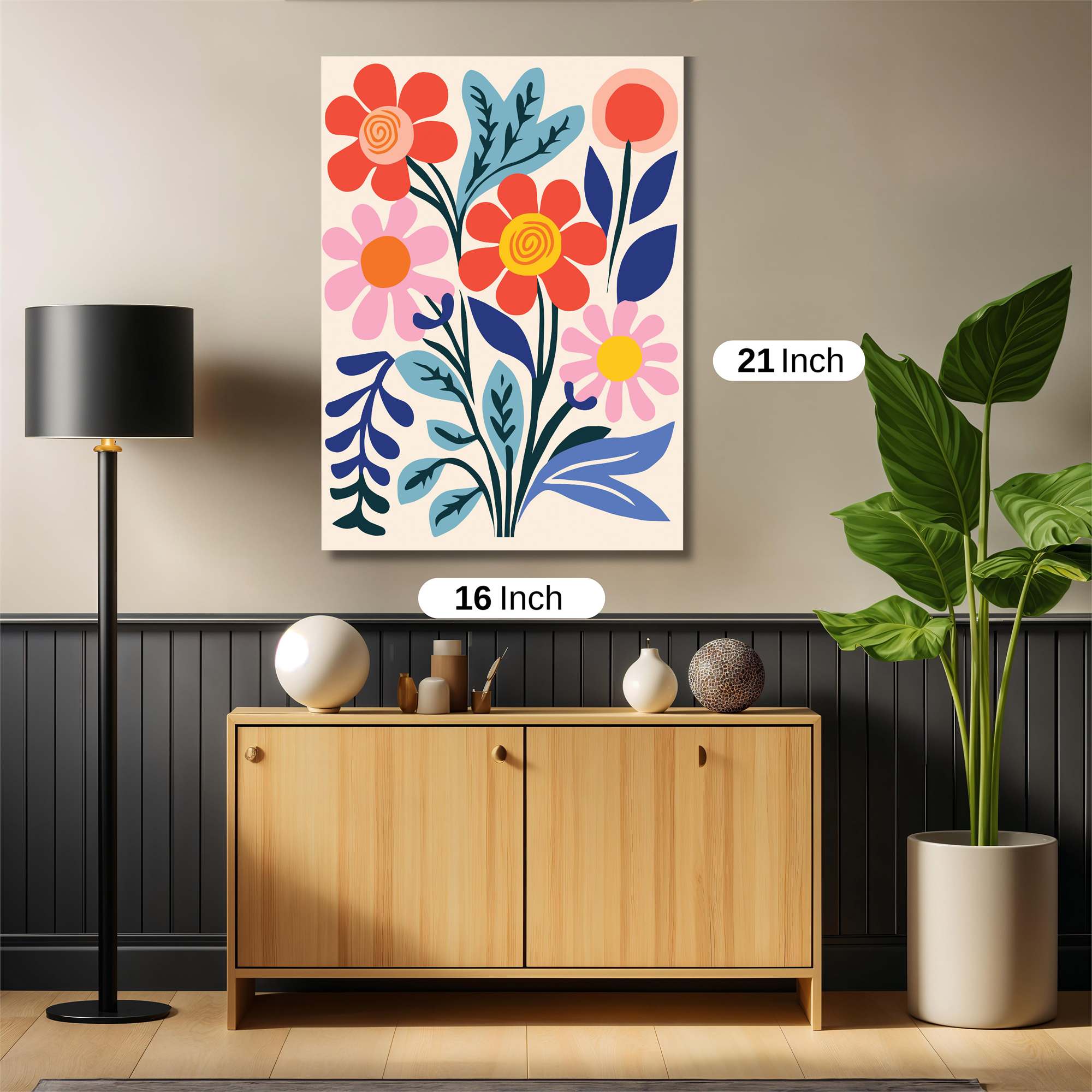 Floral Fiesta Safe Wall Magnetic / M