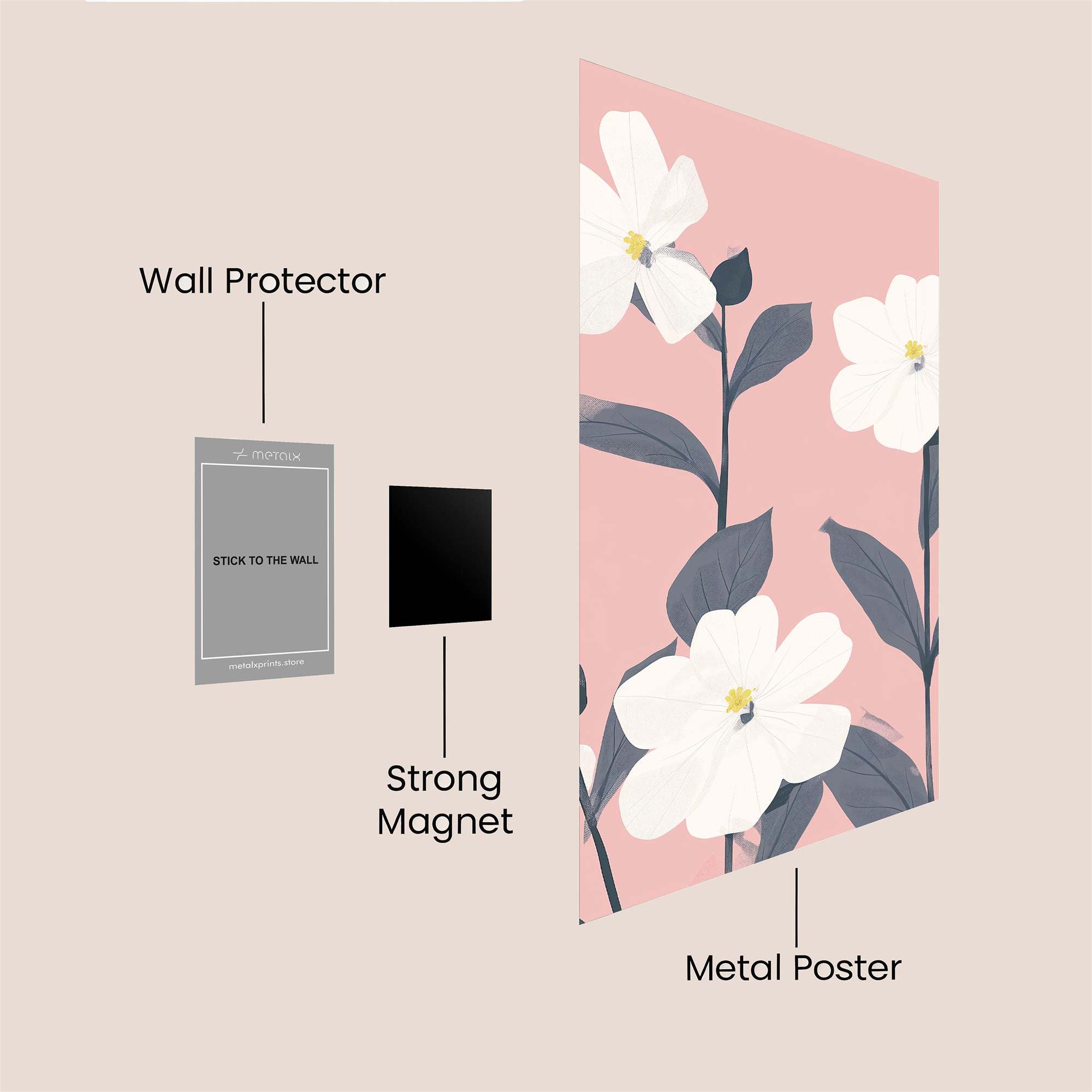 Blossom Serenity Safe Wall Magnetic / M