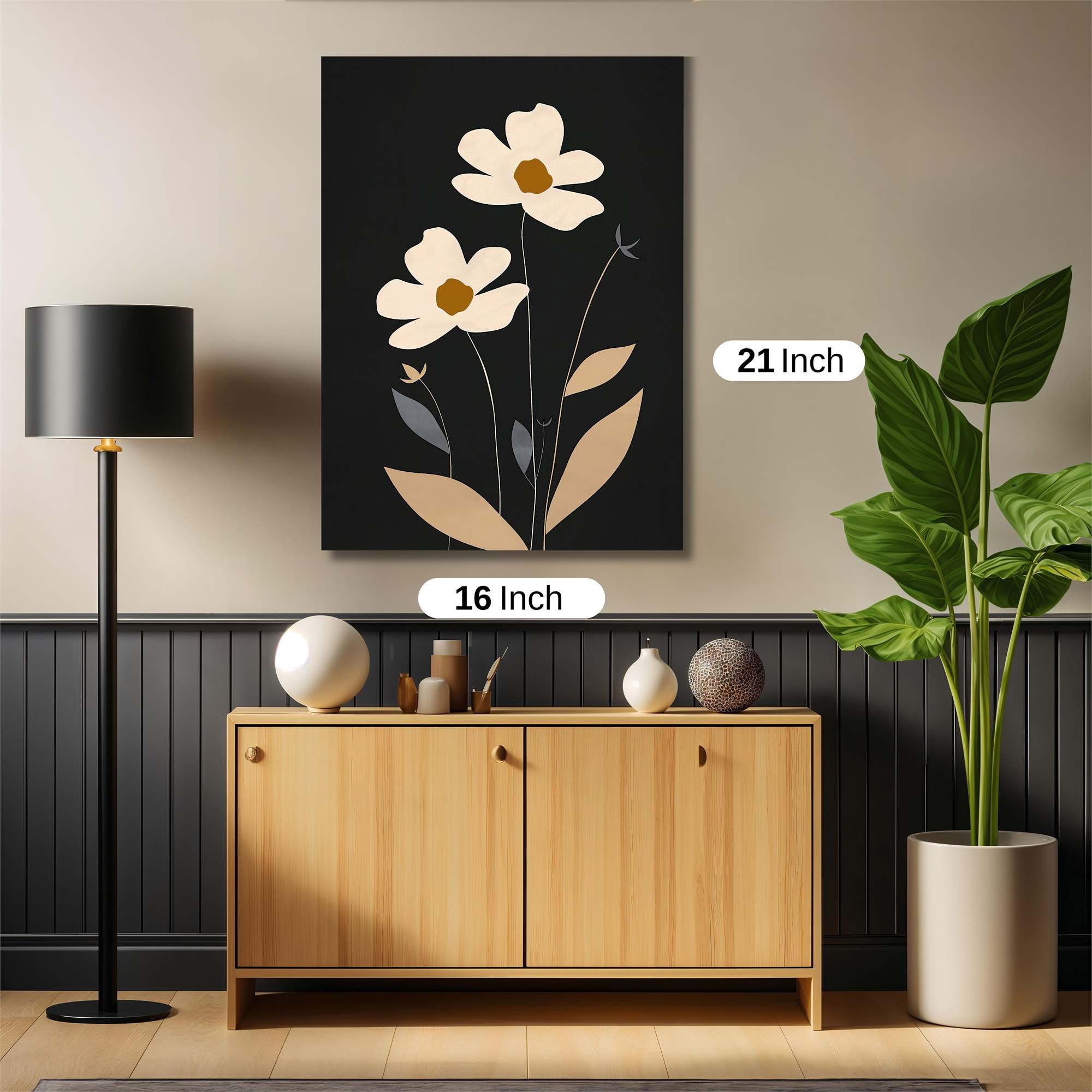 Floral Serenity Safe Wall Magnetic / M