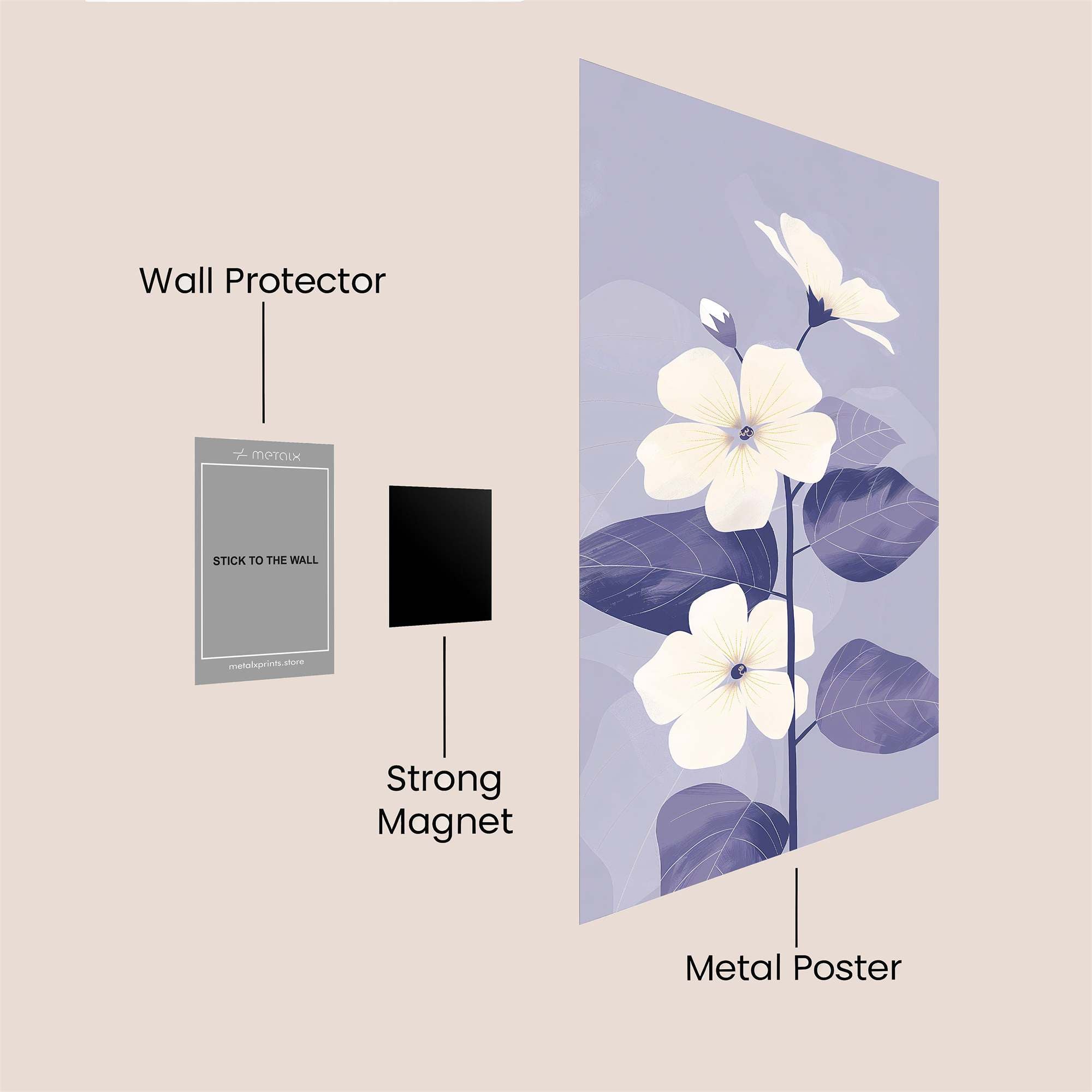 Blossom Serenity Safe Wall Magnetic / M