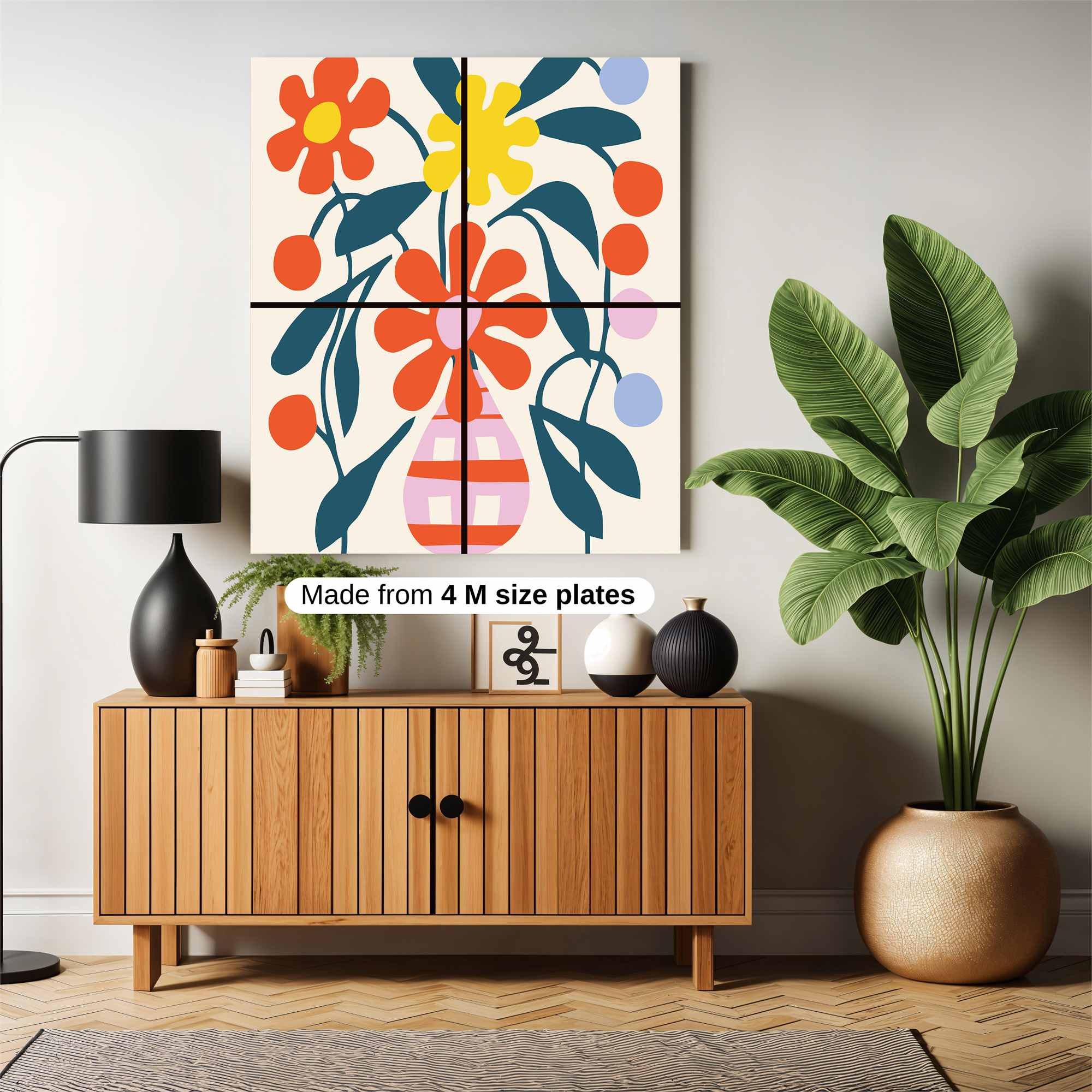 Floral Bliss Safe Wall Magnetic / M