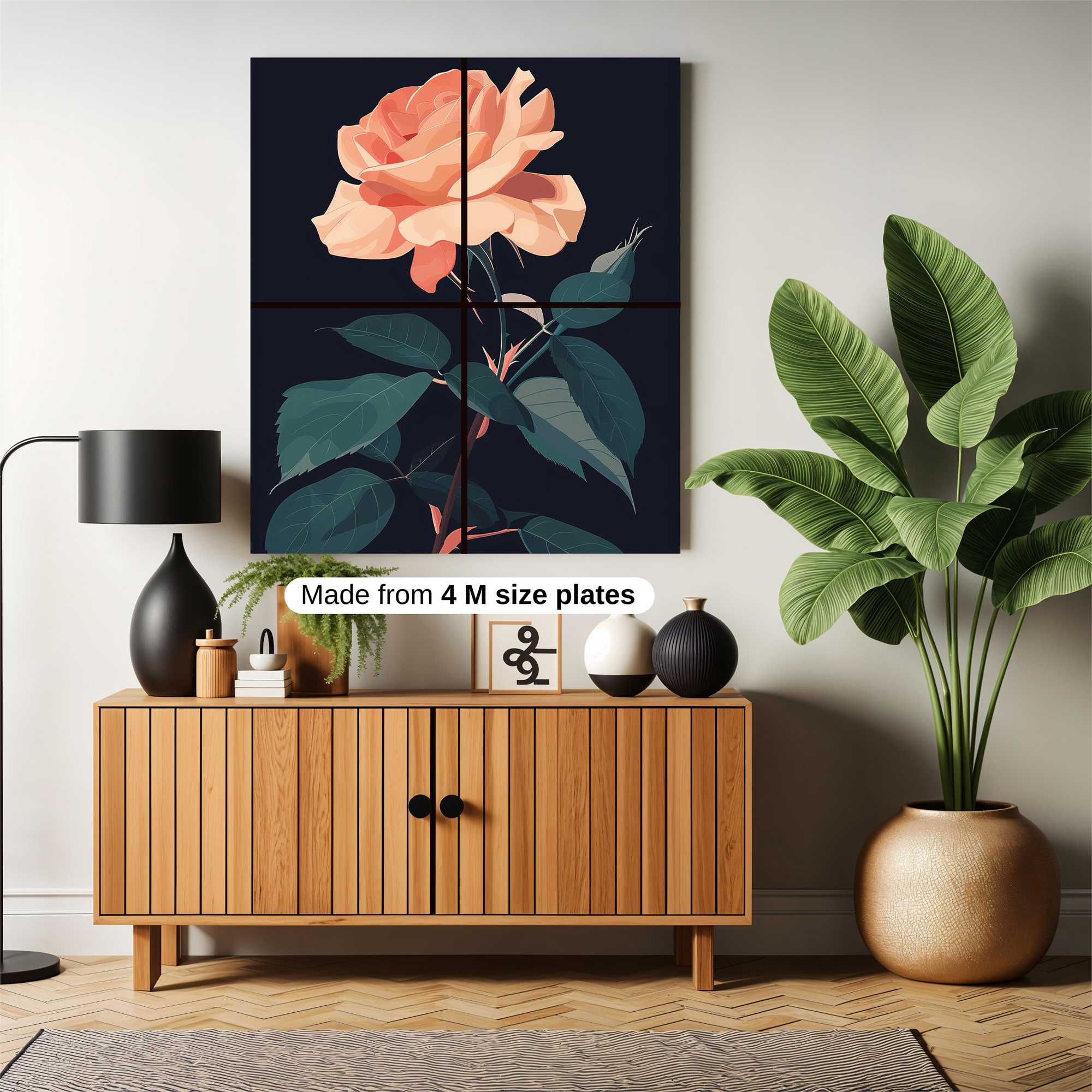 Rose Serenity Safe Wall Magnetic / M