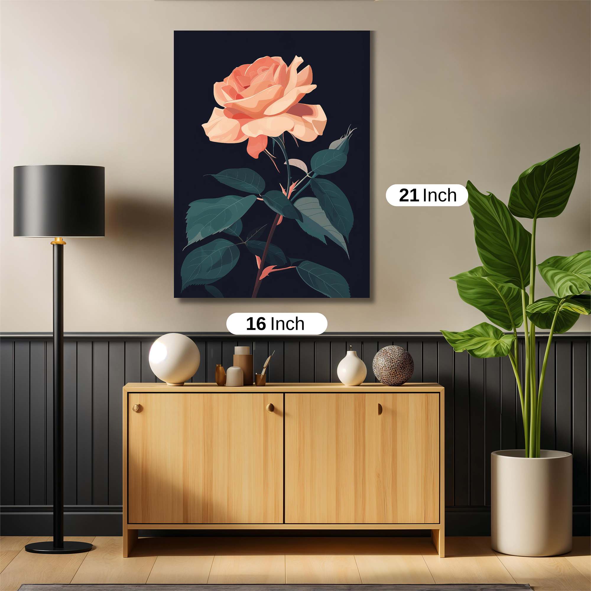 Rose Serenity Safe Wall Magnetic / M