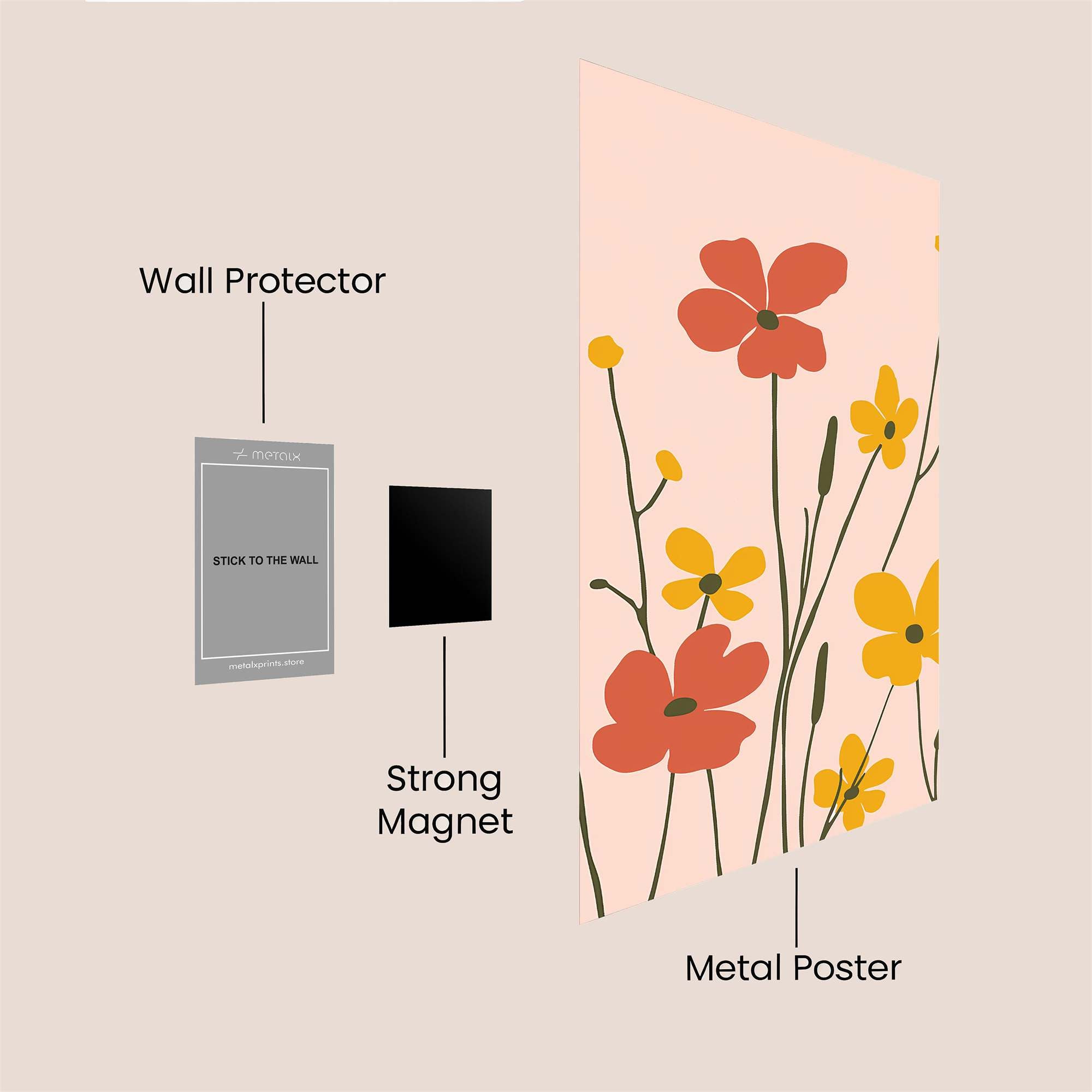 Floral Joy Safe Wall Magnetic / M